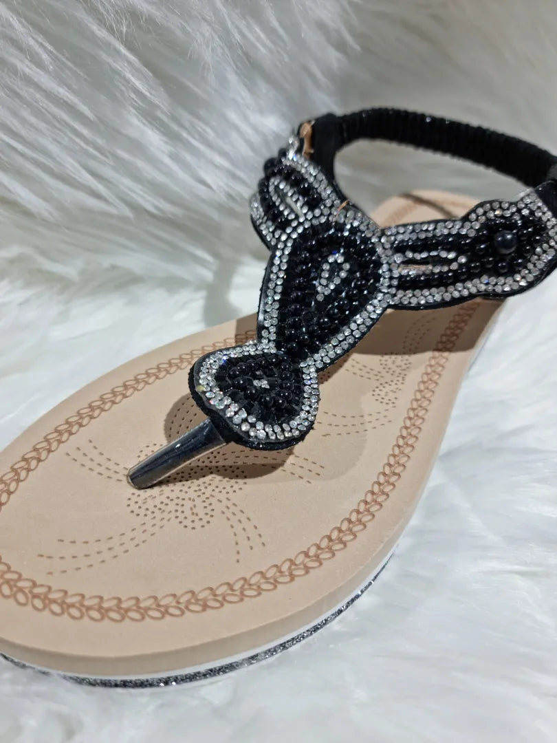 Sandalo infradito lurex