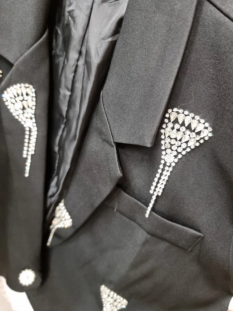 Giacchino frange strass