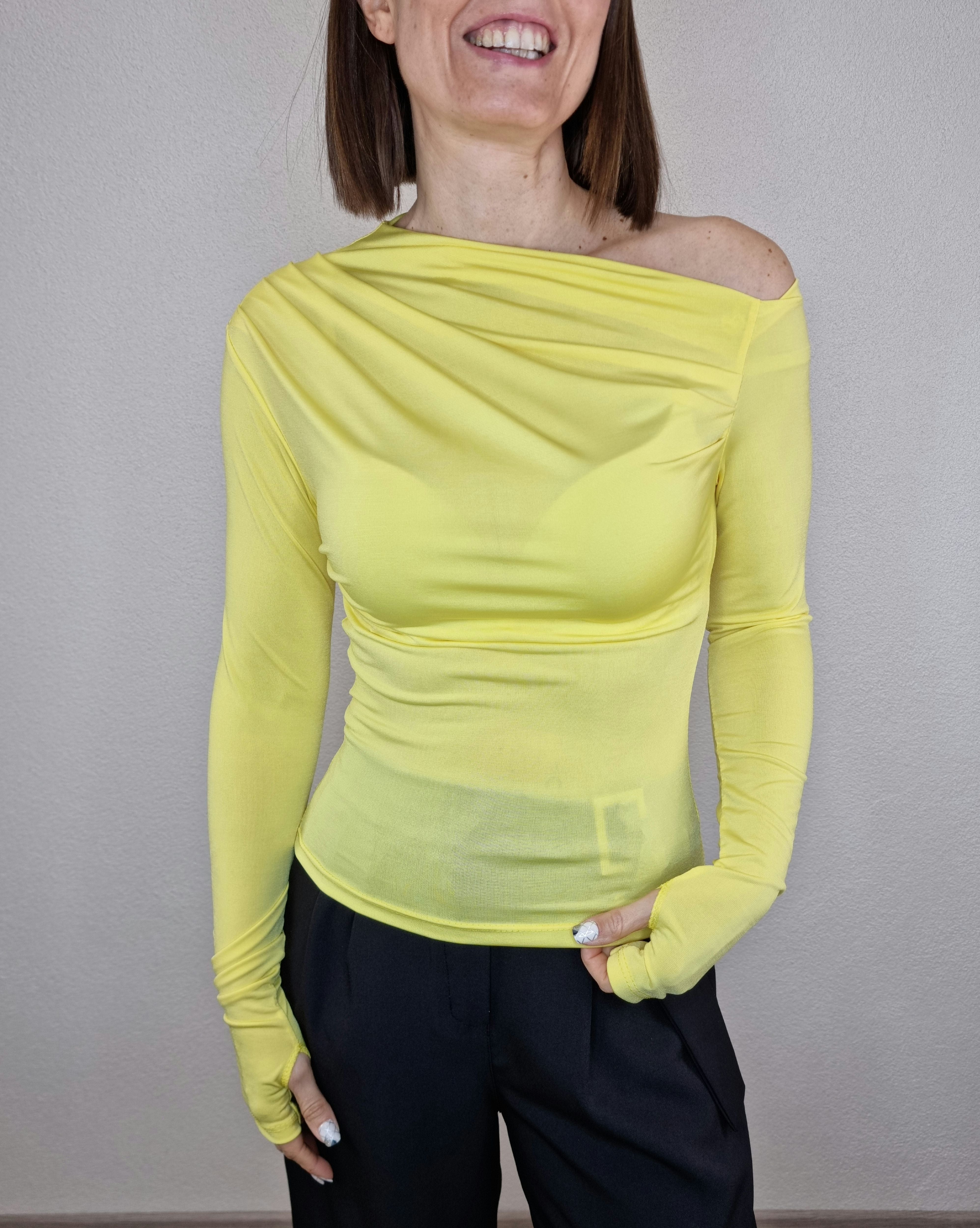 MAGLIA GUANTO GIALLA