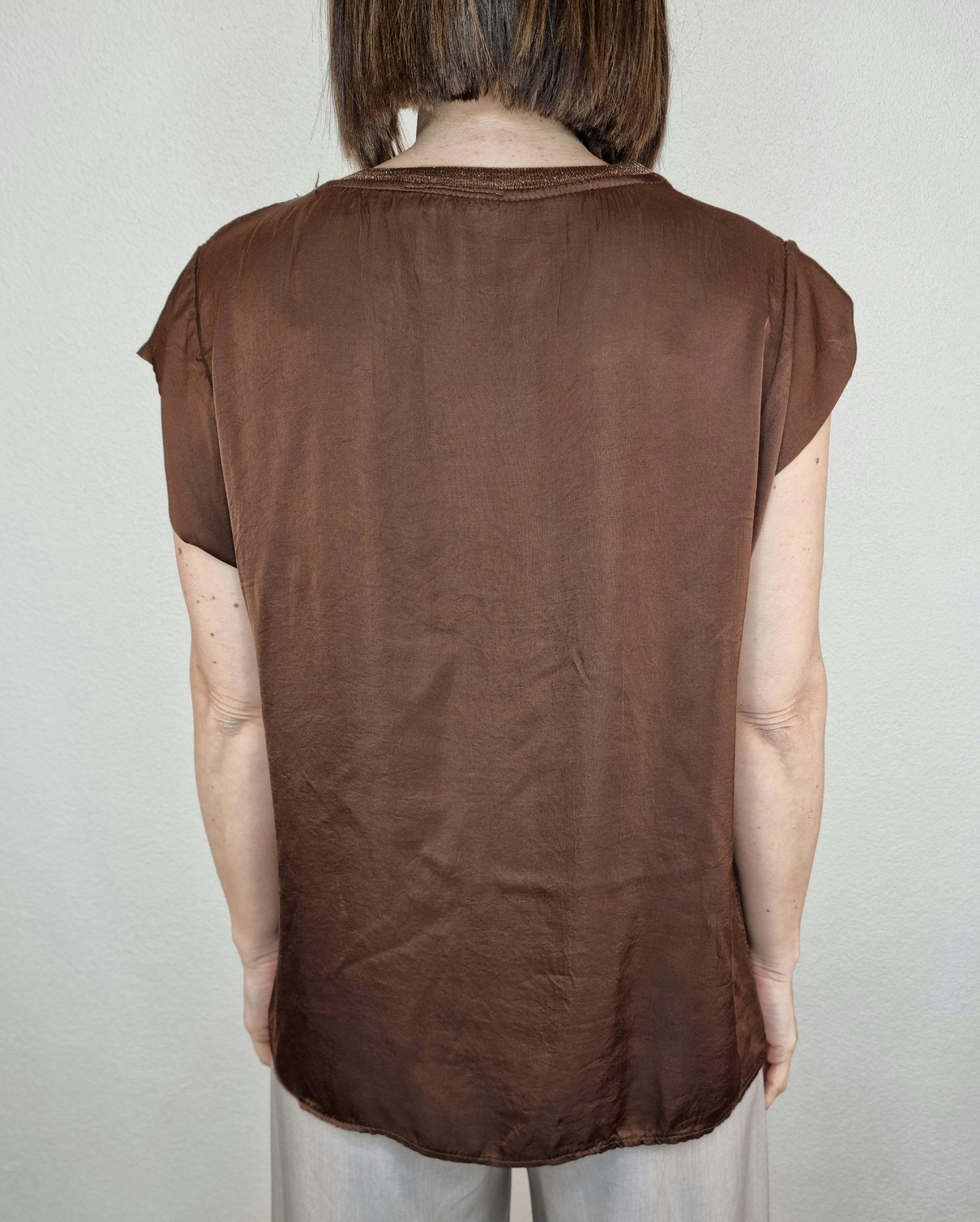 T-SHIRT SATIN MORO
