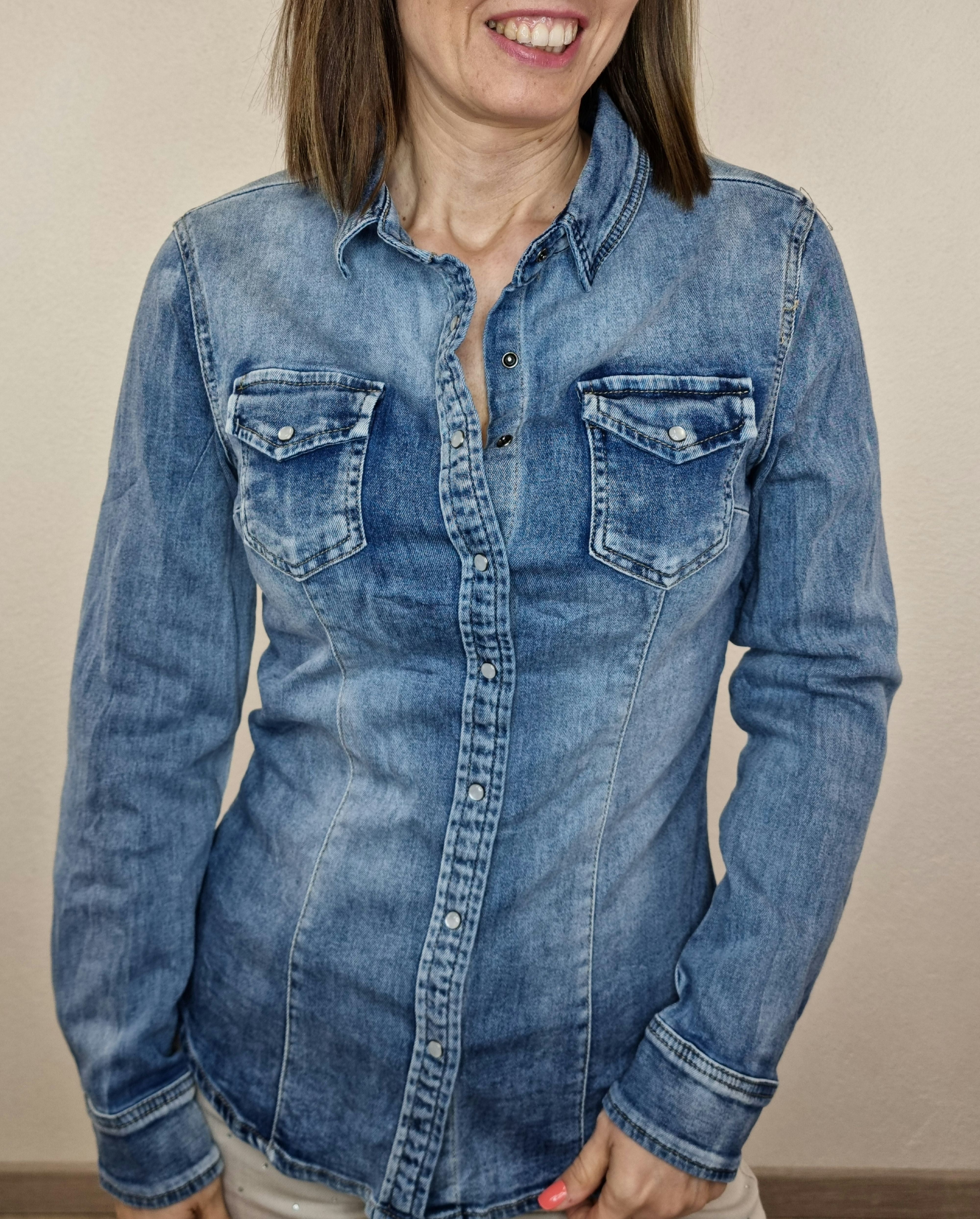 CAMICIA DENIM COCCINELLA