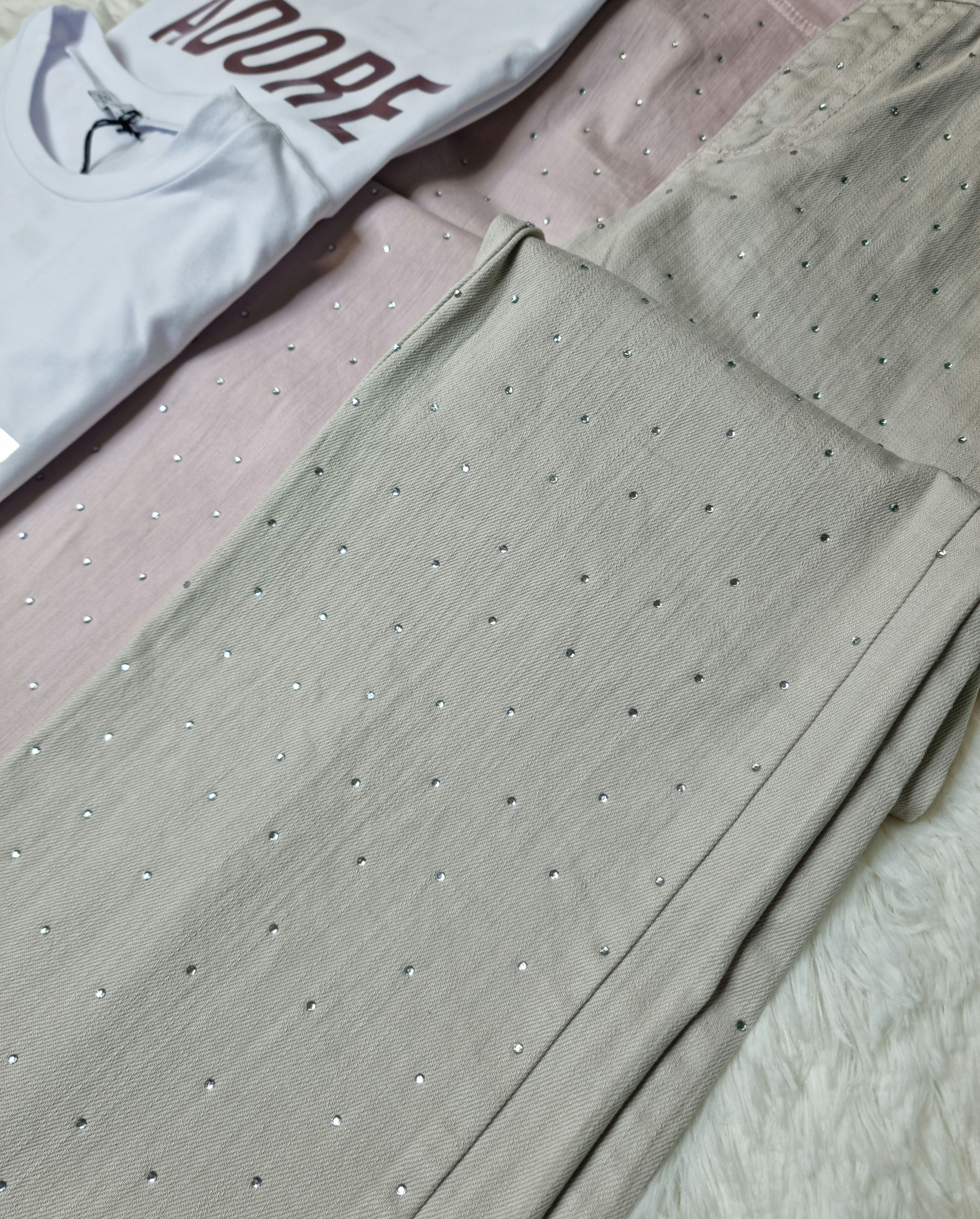 JEANS COCCINELLA BEIGE STRASS