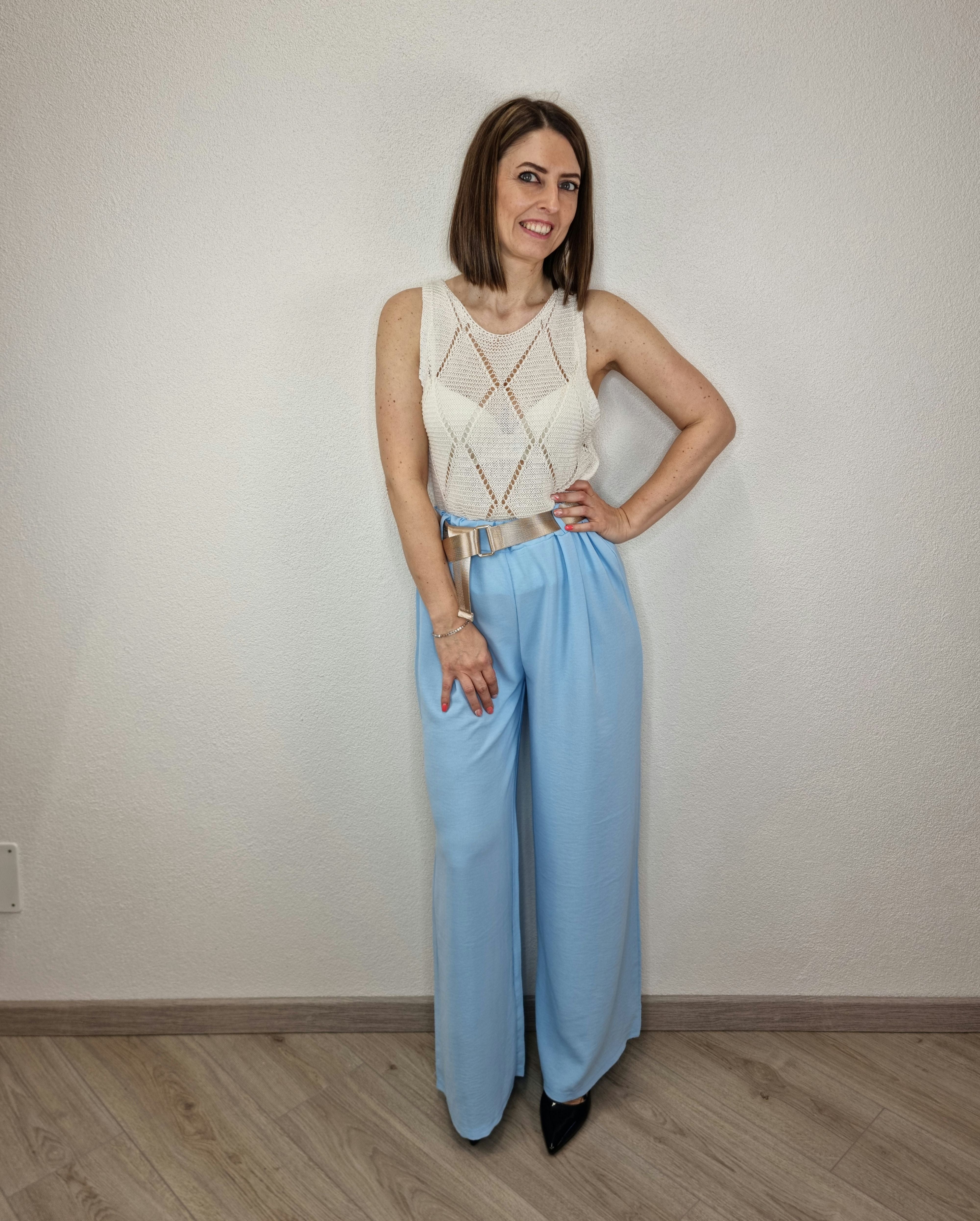 PANTALONE CHARME AZZURRO