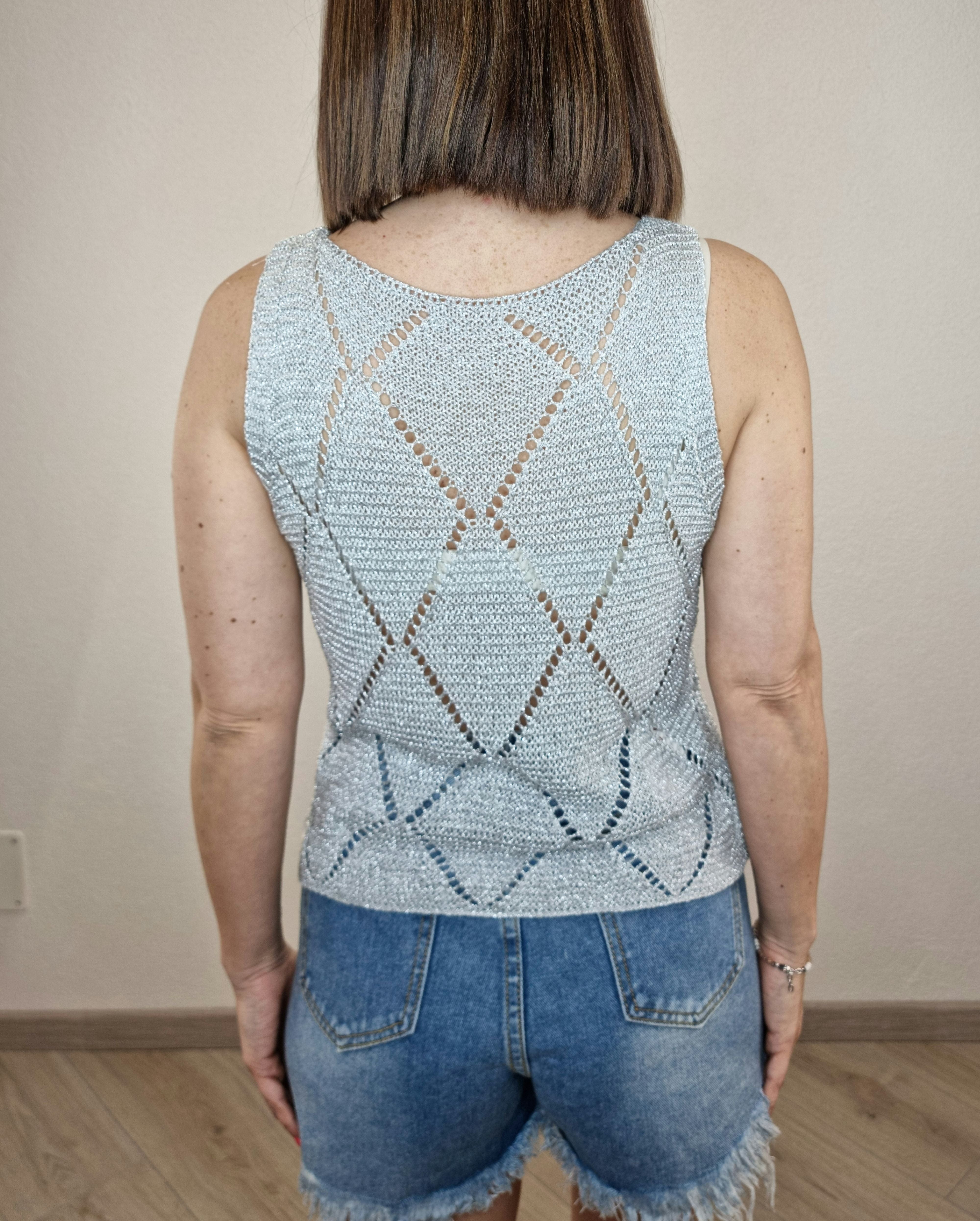 TOP UNCINETTO SILVER