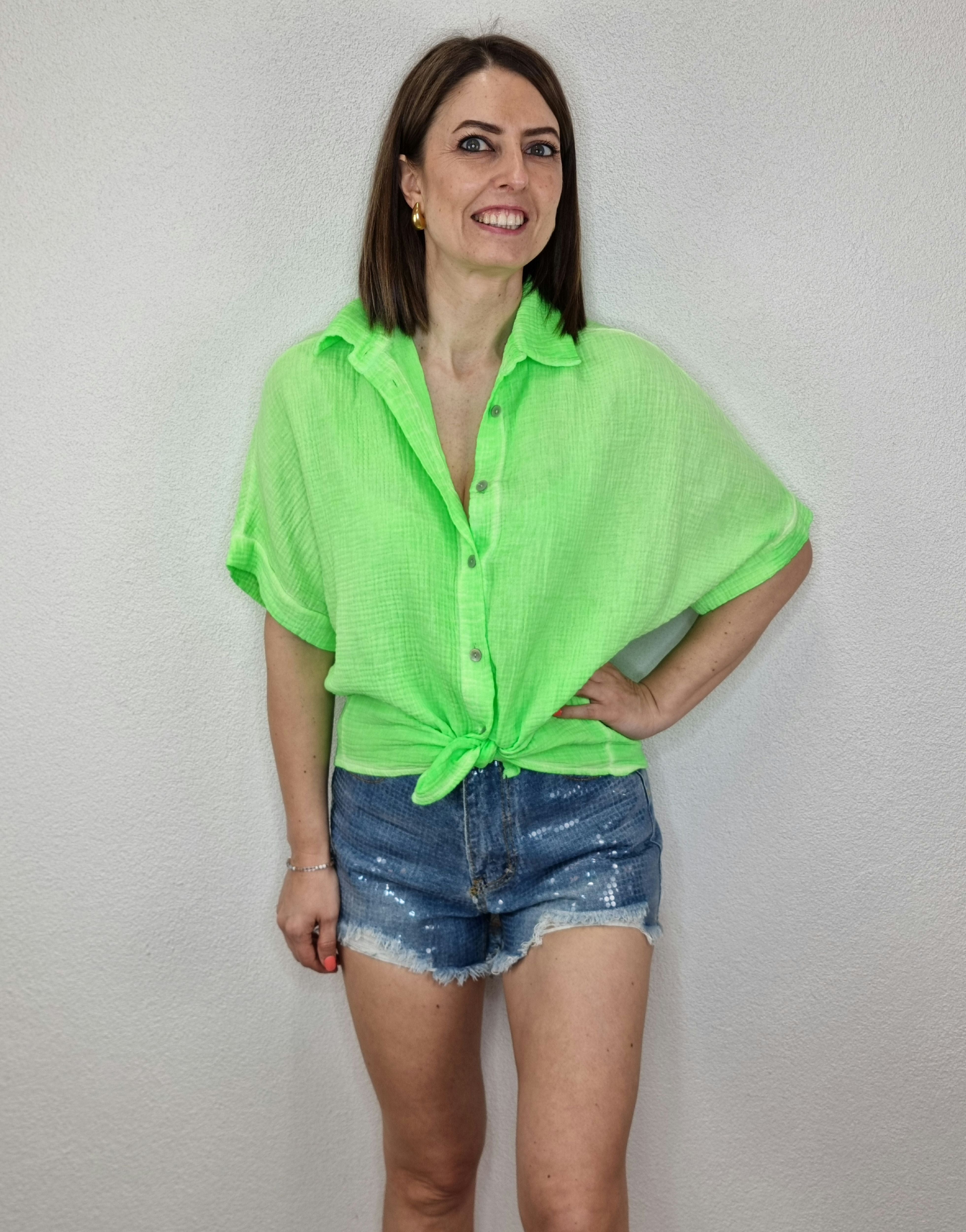 CAMICIA FLUO VERDE