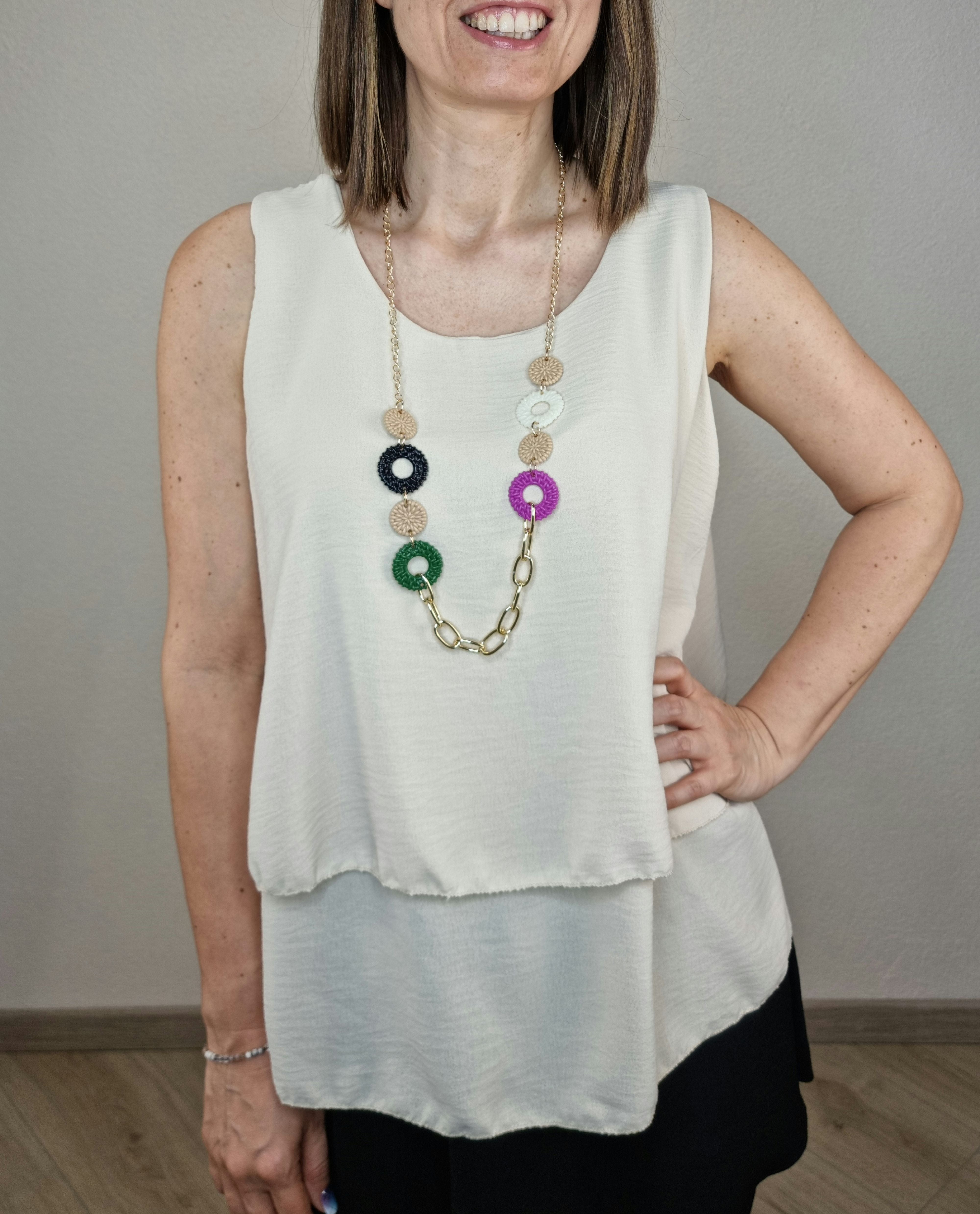 CANOTTA BIJOUX BEIGE