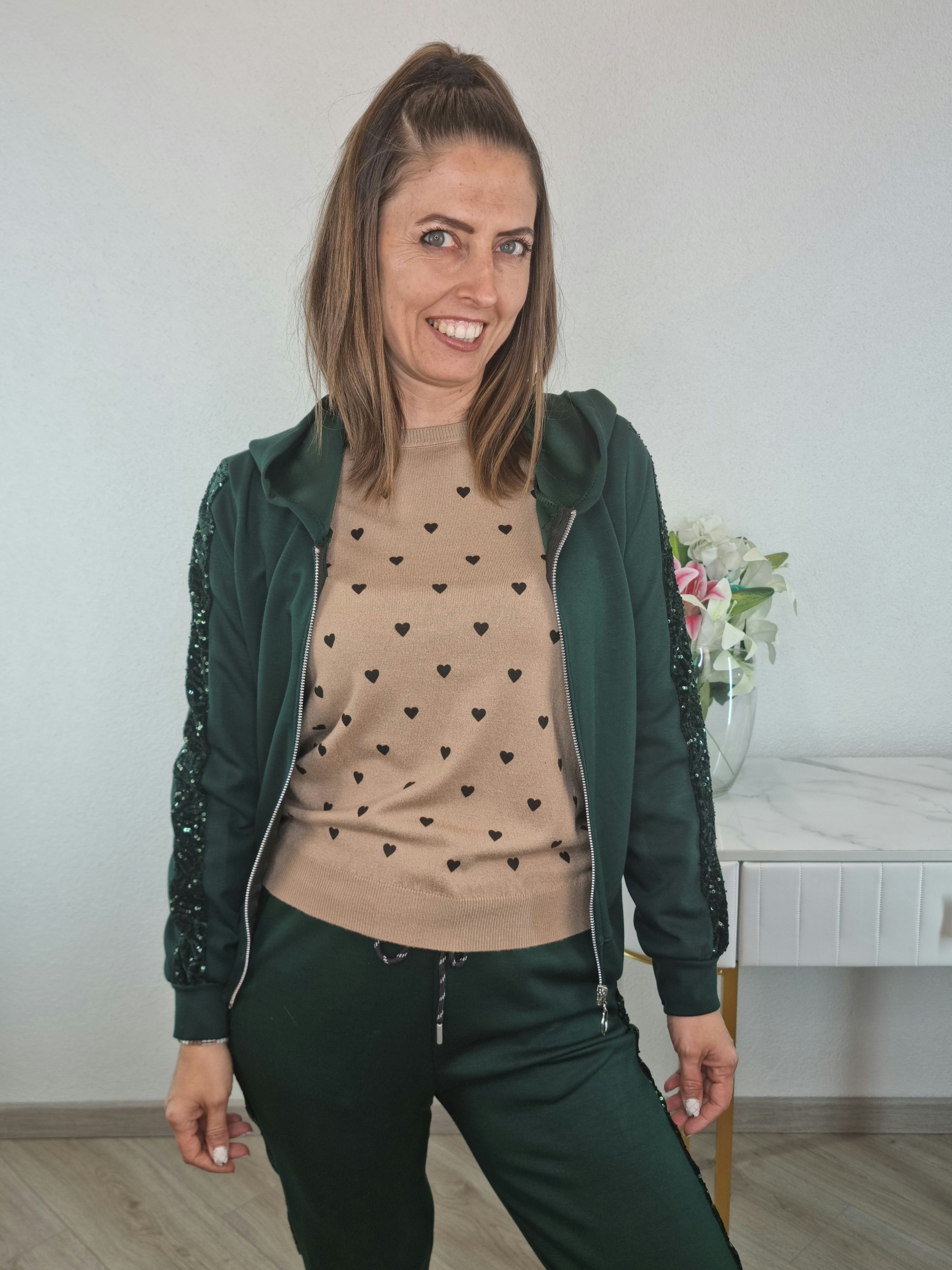 FELPA PAILETTES VERDE
