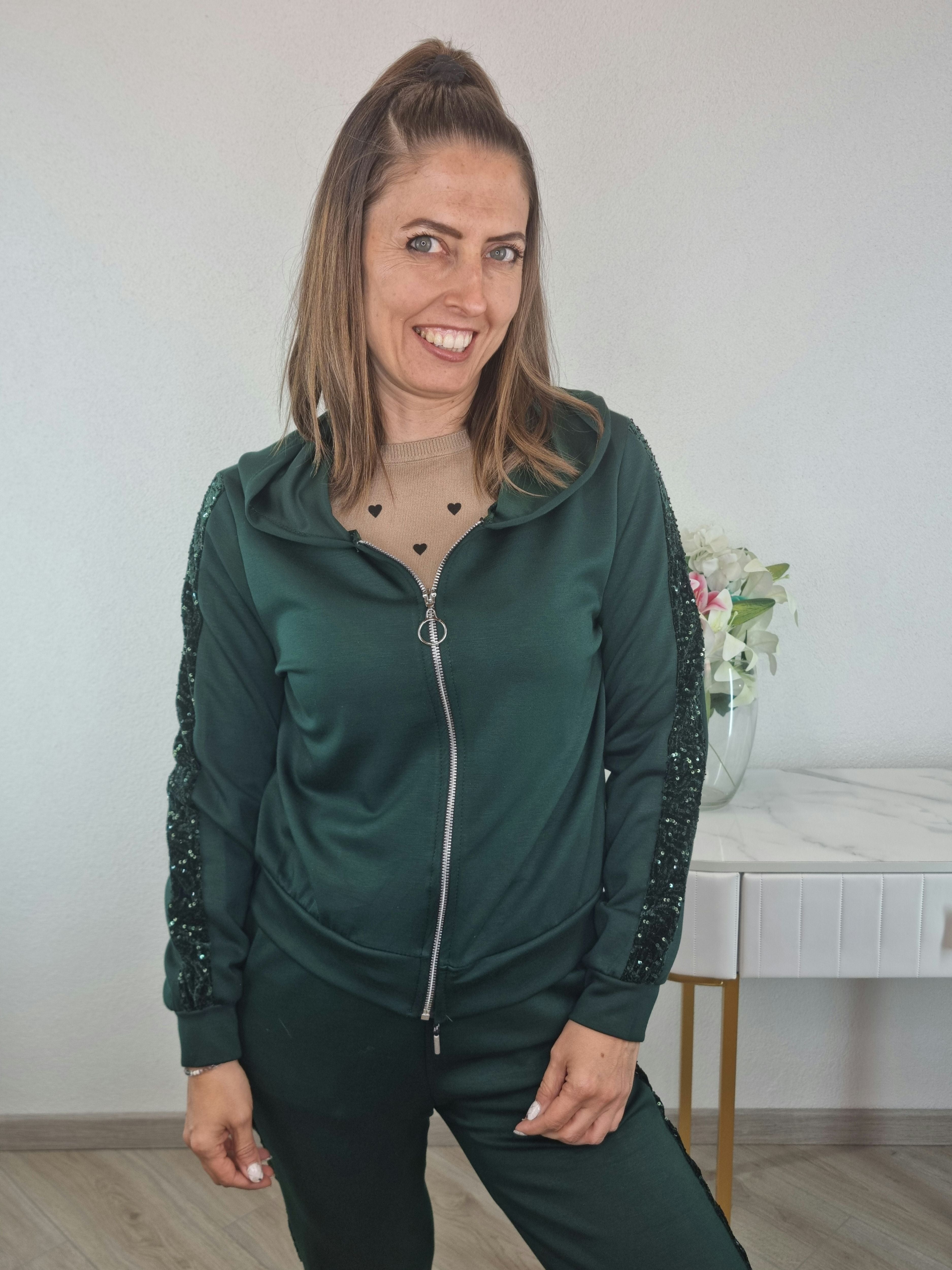 FELPA PAILETTES VERDE