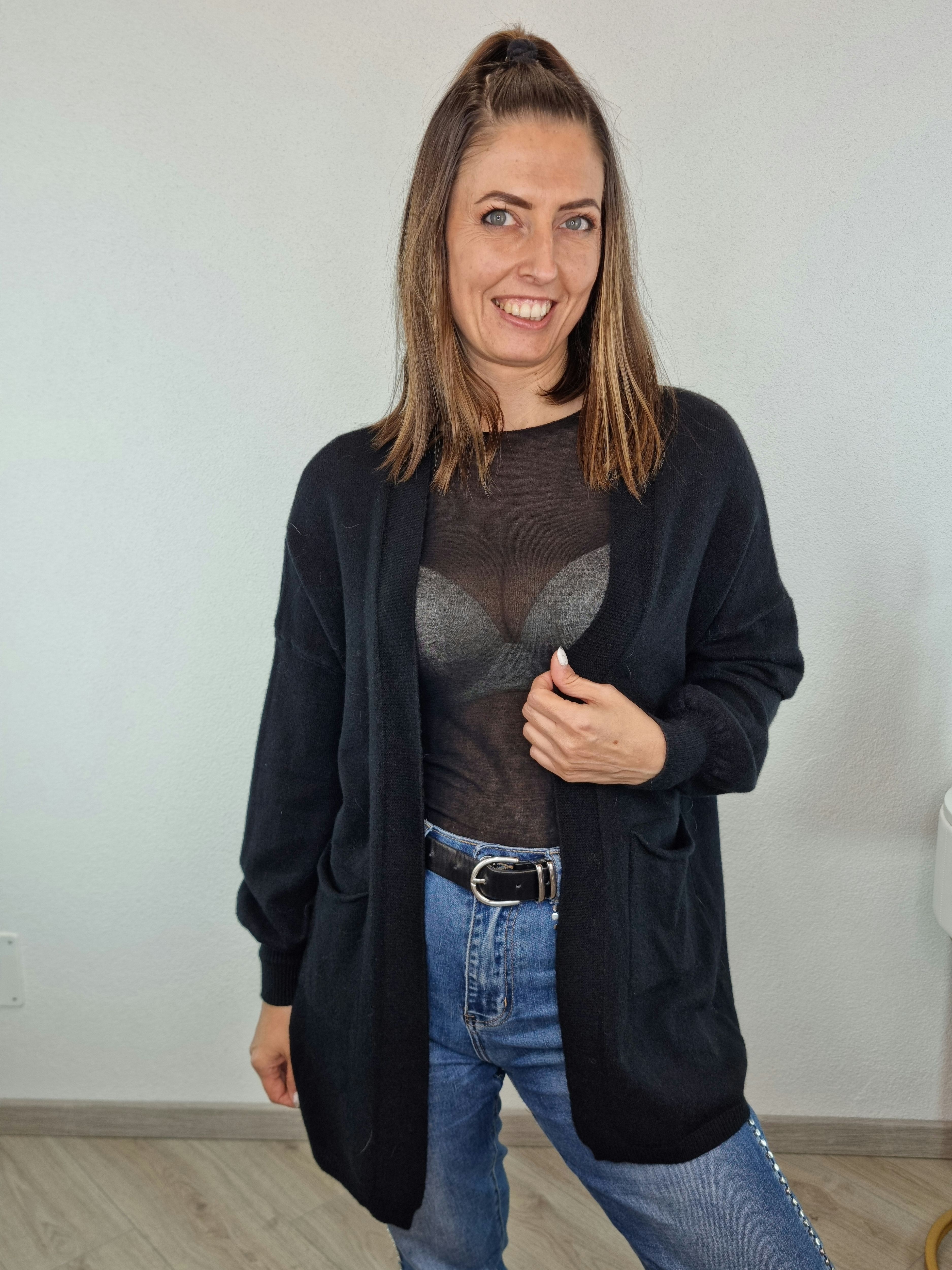 CARDIGAN OLYMPIA NERO