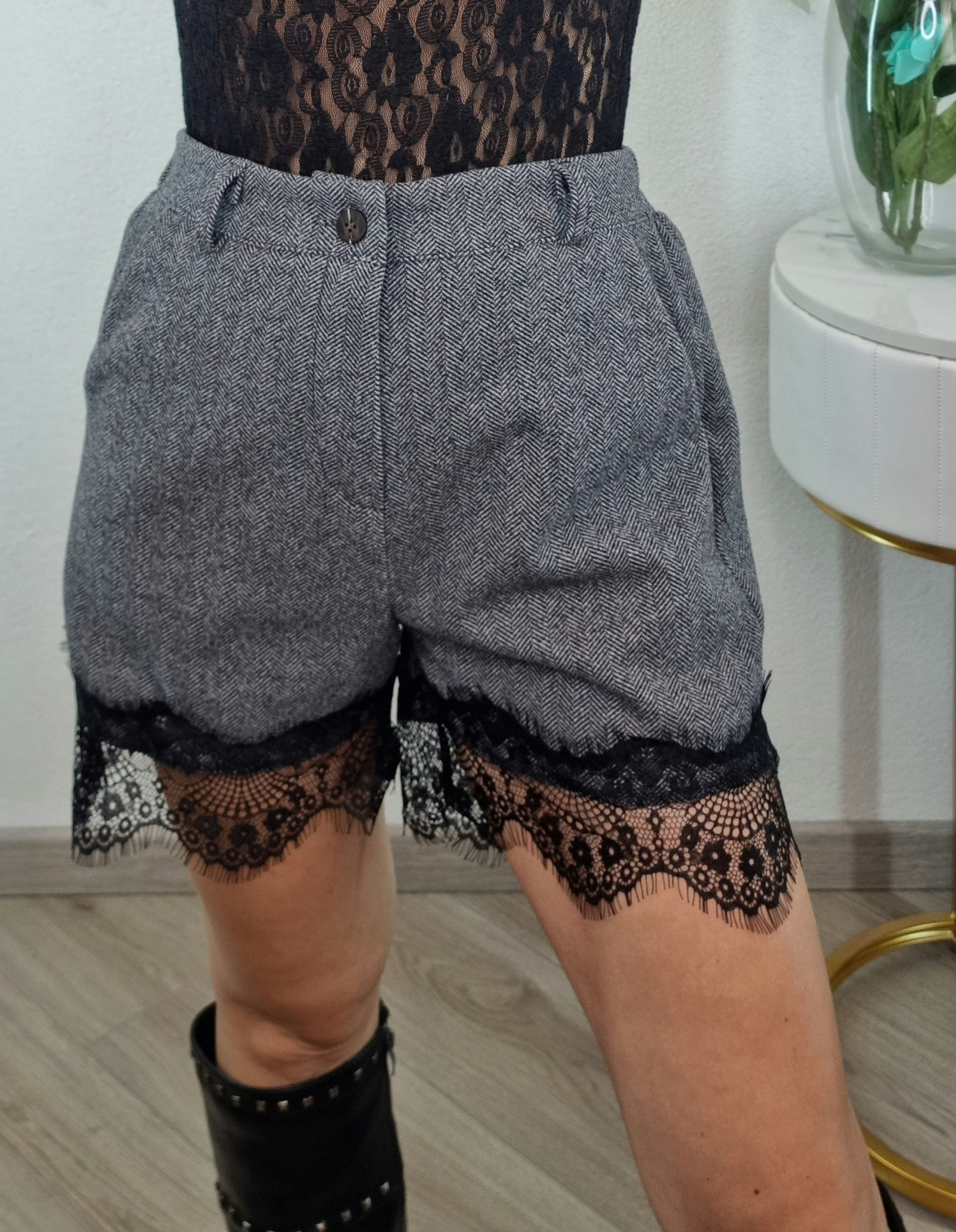 SHORT PANNO GRIGIO