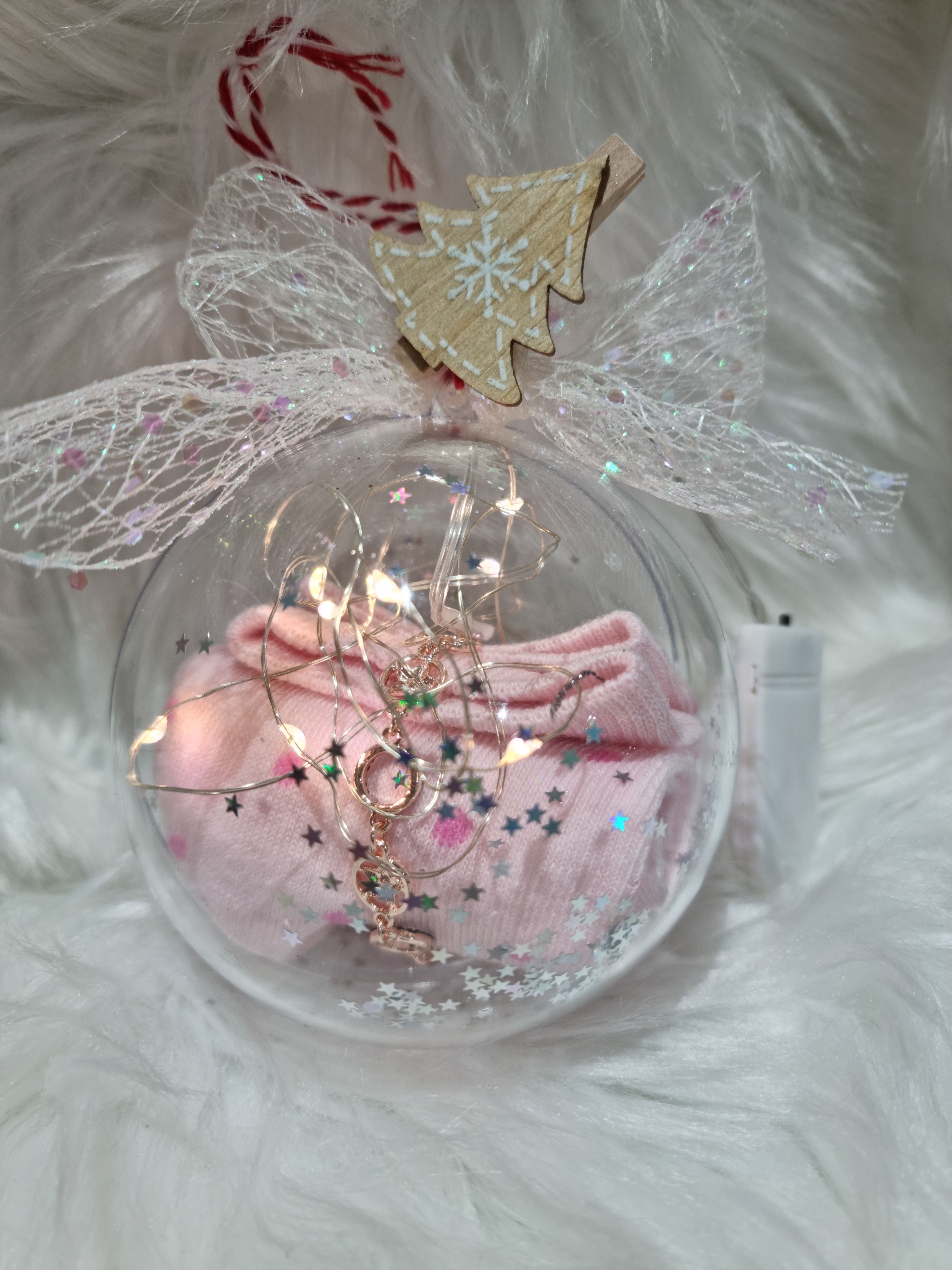 SFERA MILLE LUCI CALZINO E CIONDOLO STELLA