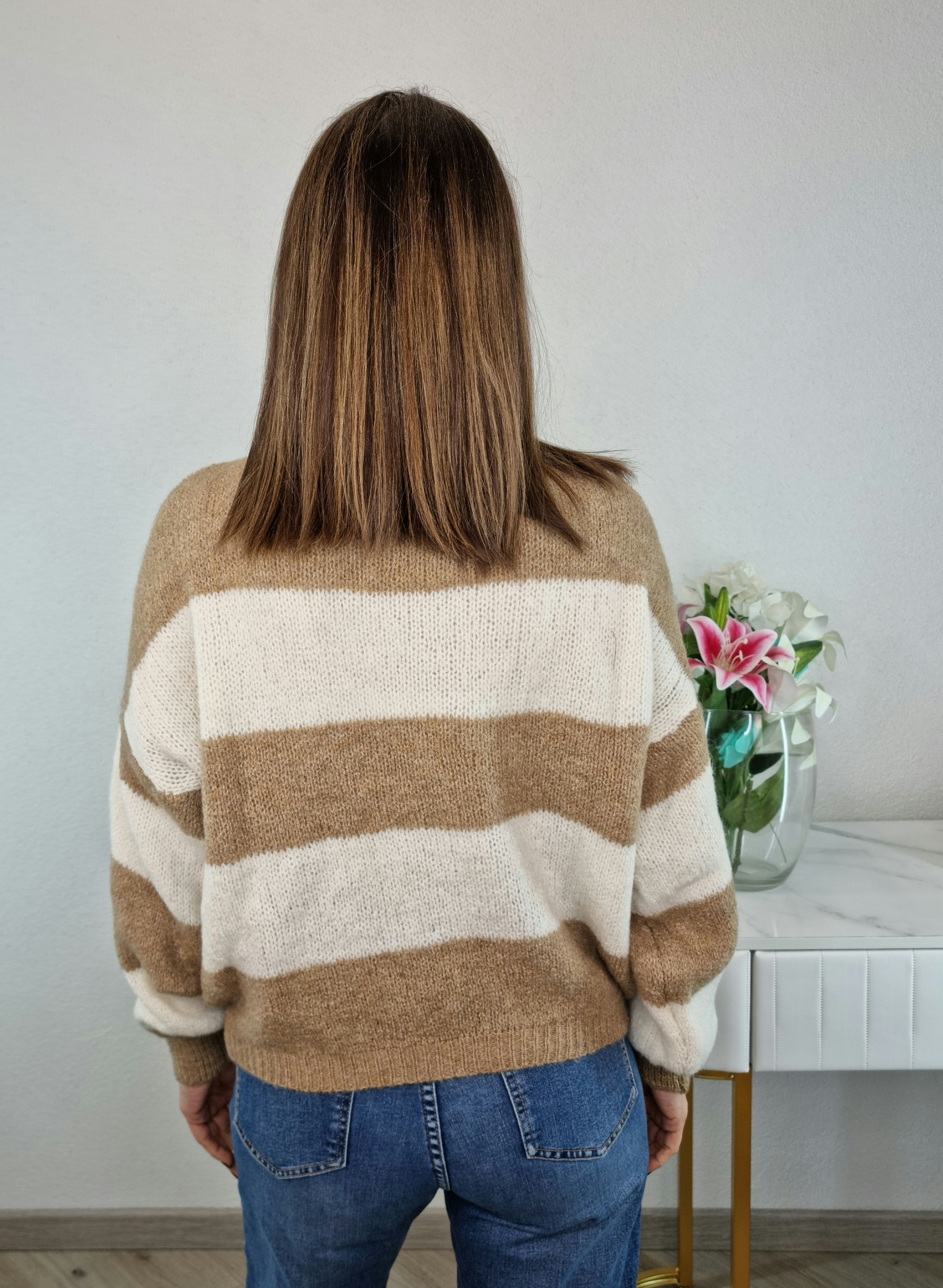 PULL NON PARLATEMI BEIGE