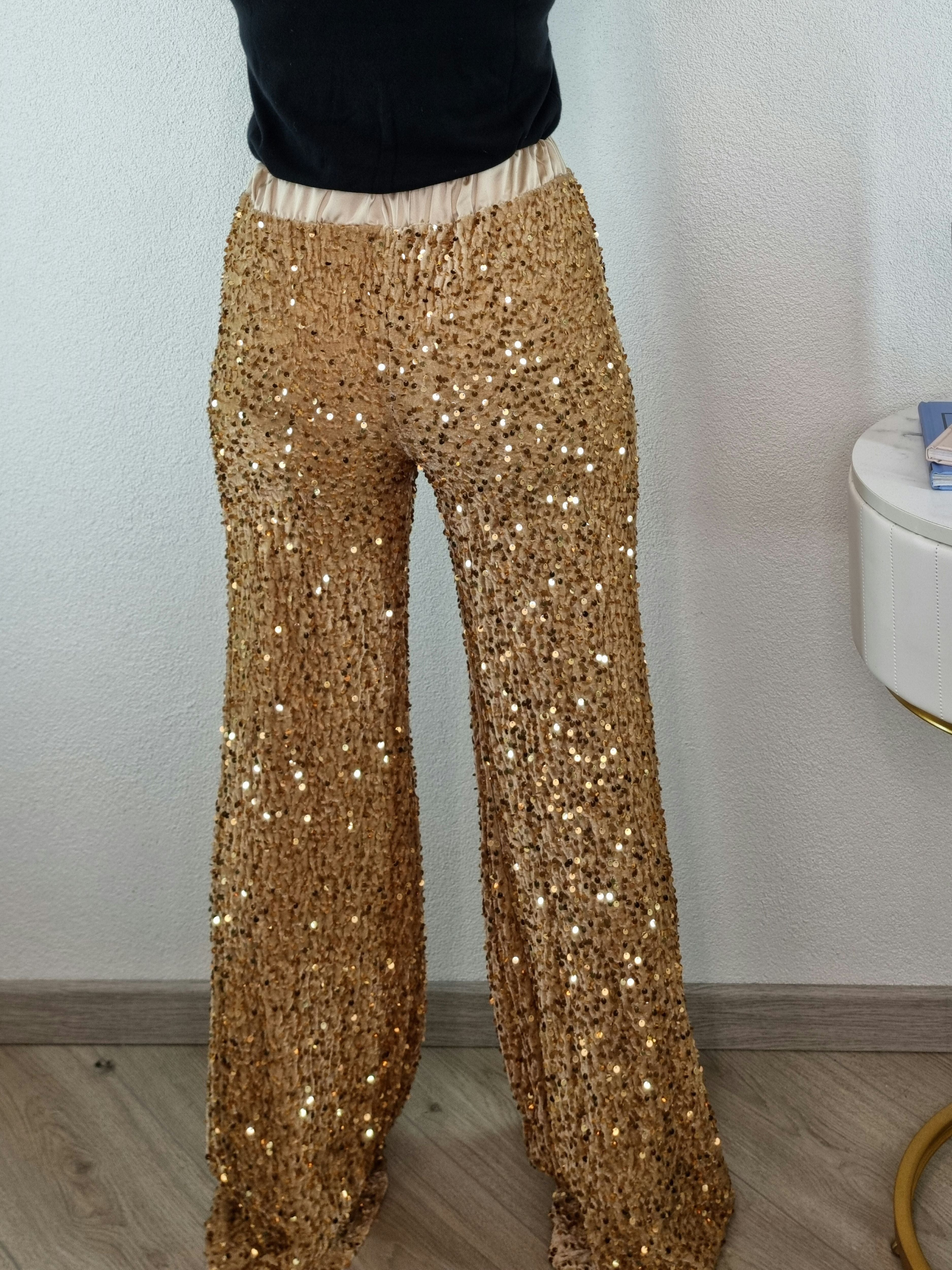 PANTALONE PAILLETTES GOLDEN