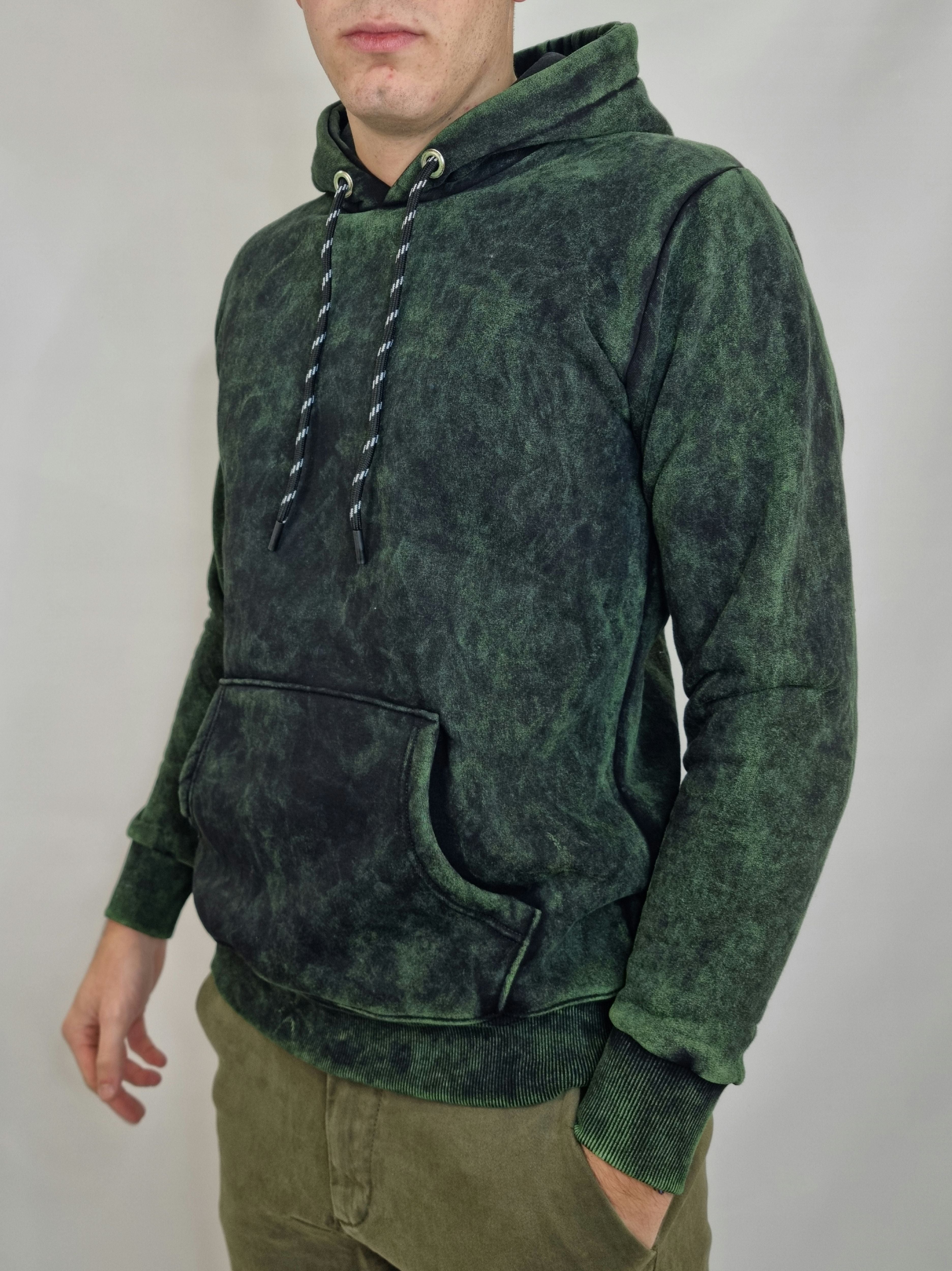 Felpa uomo helios art.u903 verde