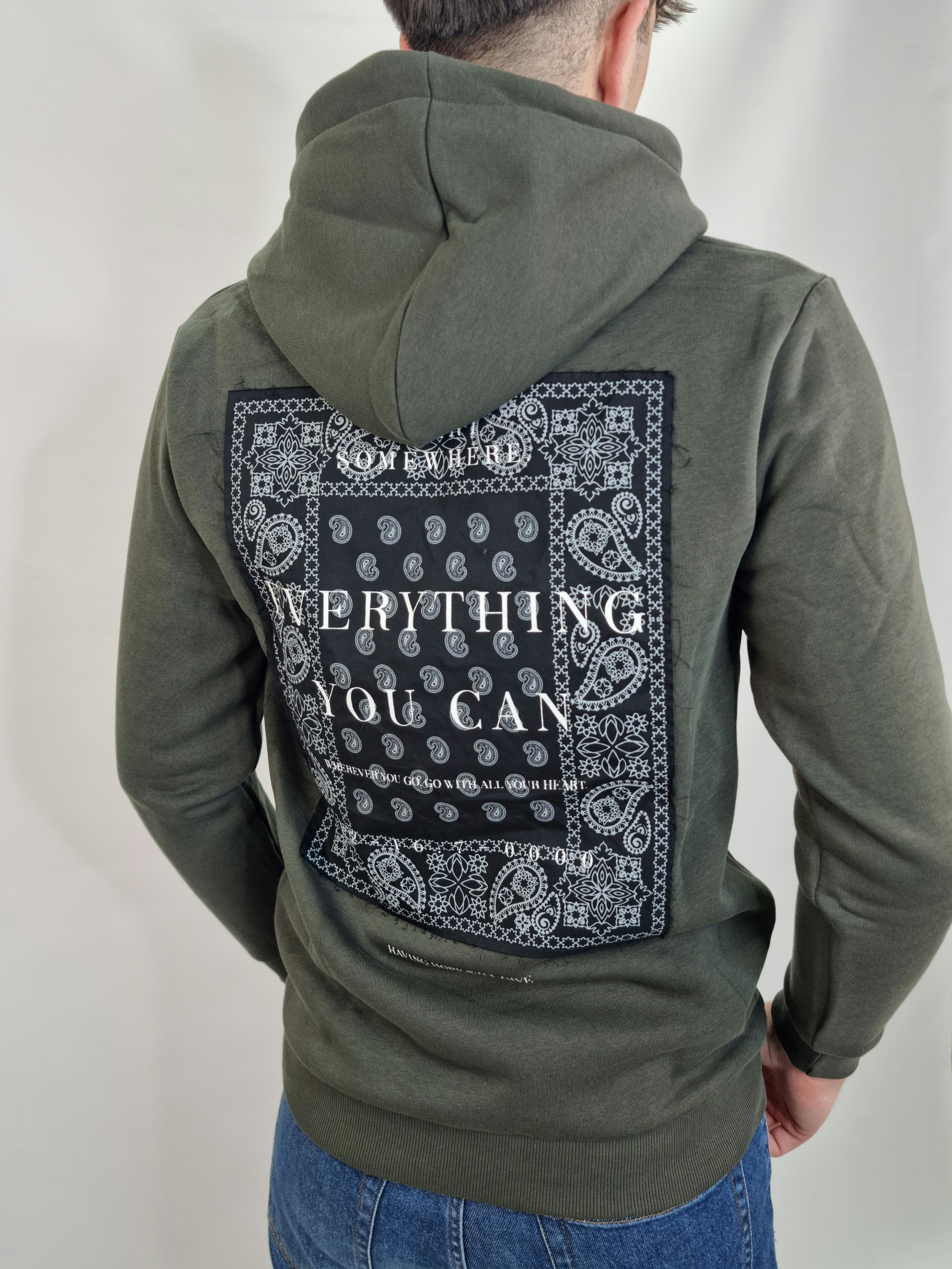 Felpa uomo helios art.x8-379 verde