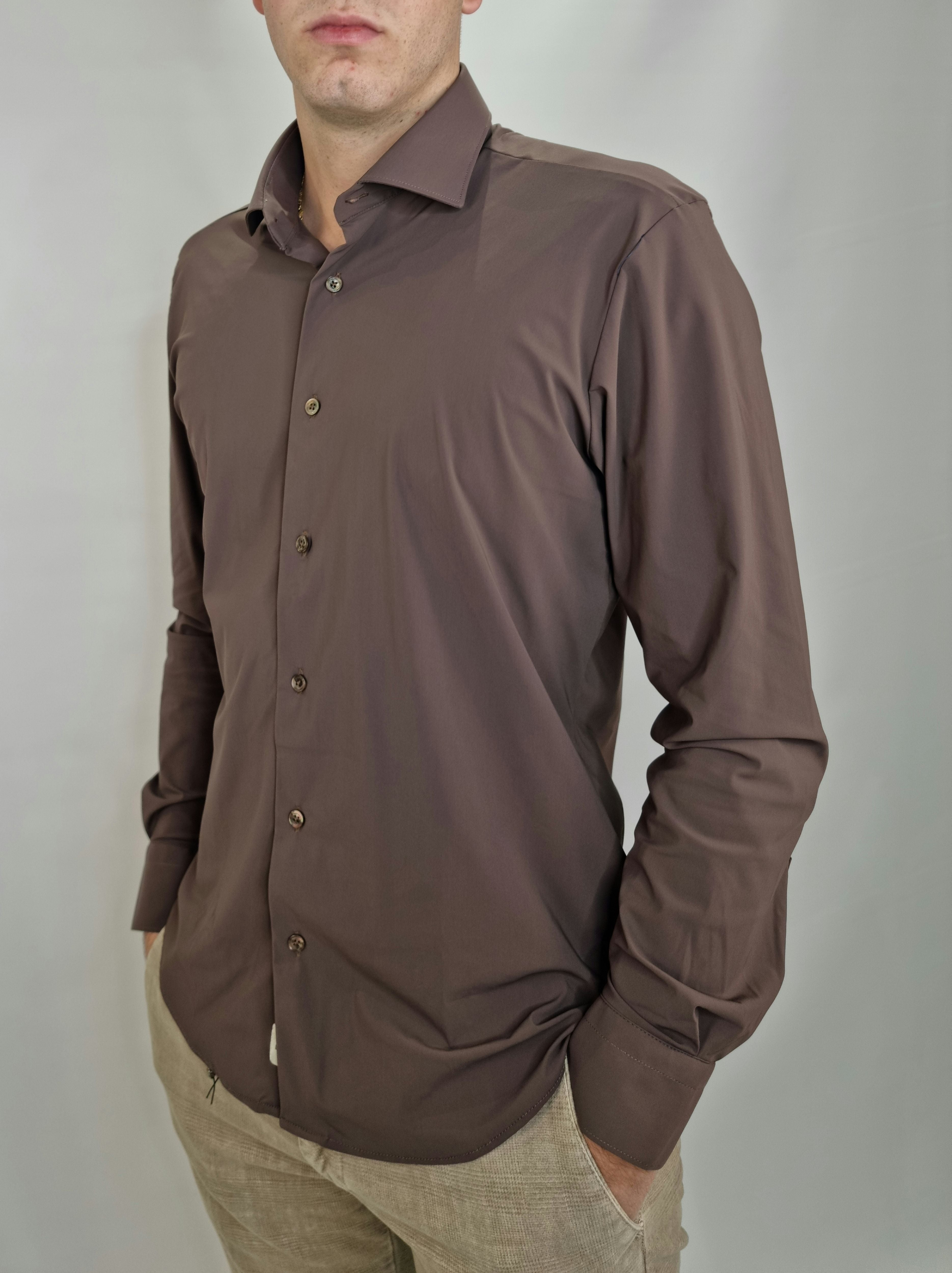 CAMICIA UOMO FB PERFORMANCE MORO