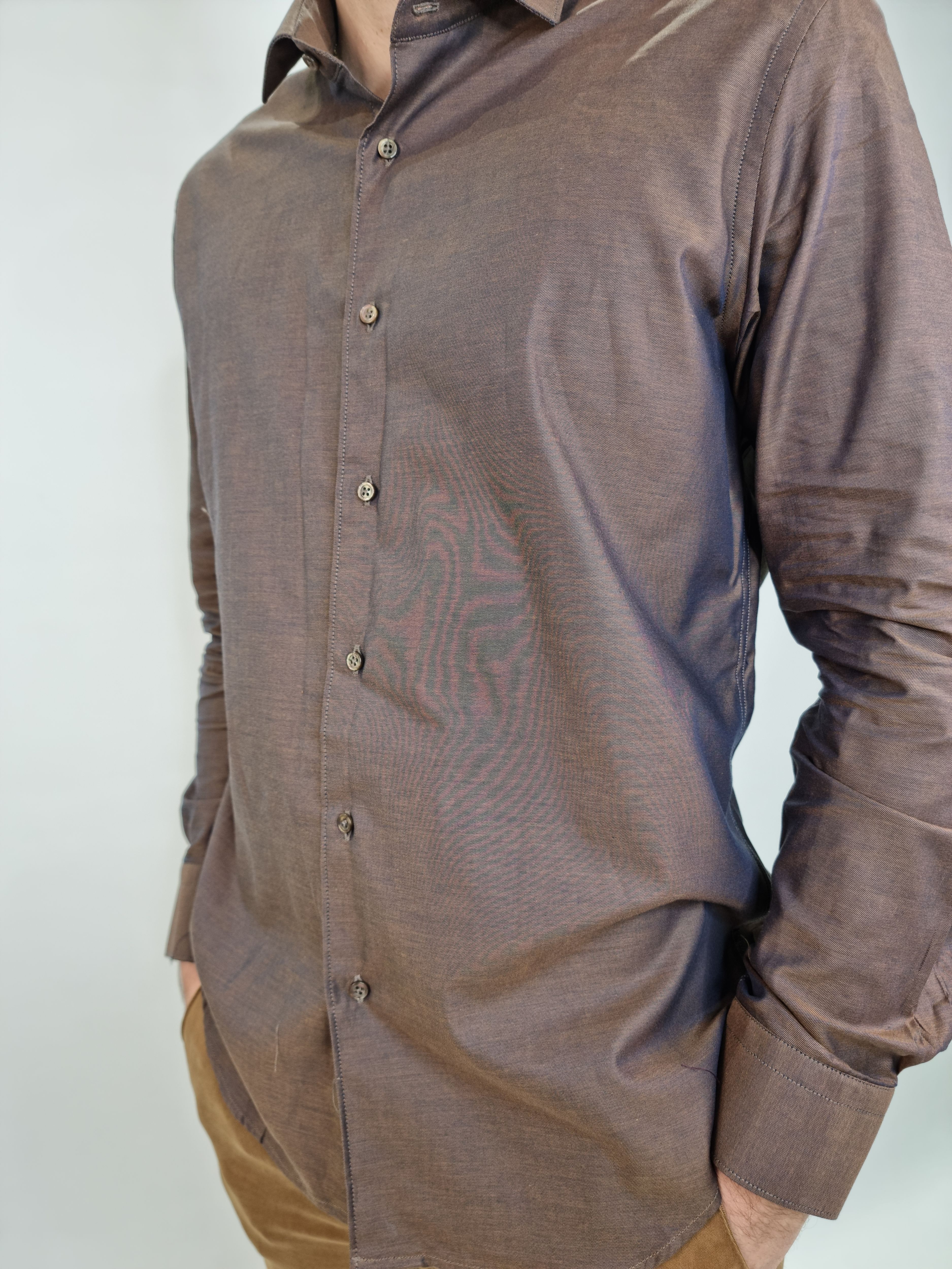 CAMICIA UOMO FB ART.POMMERY MORO