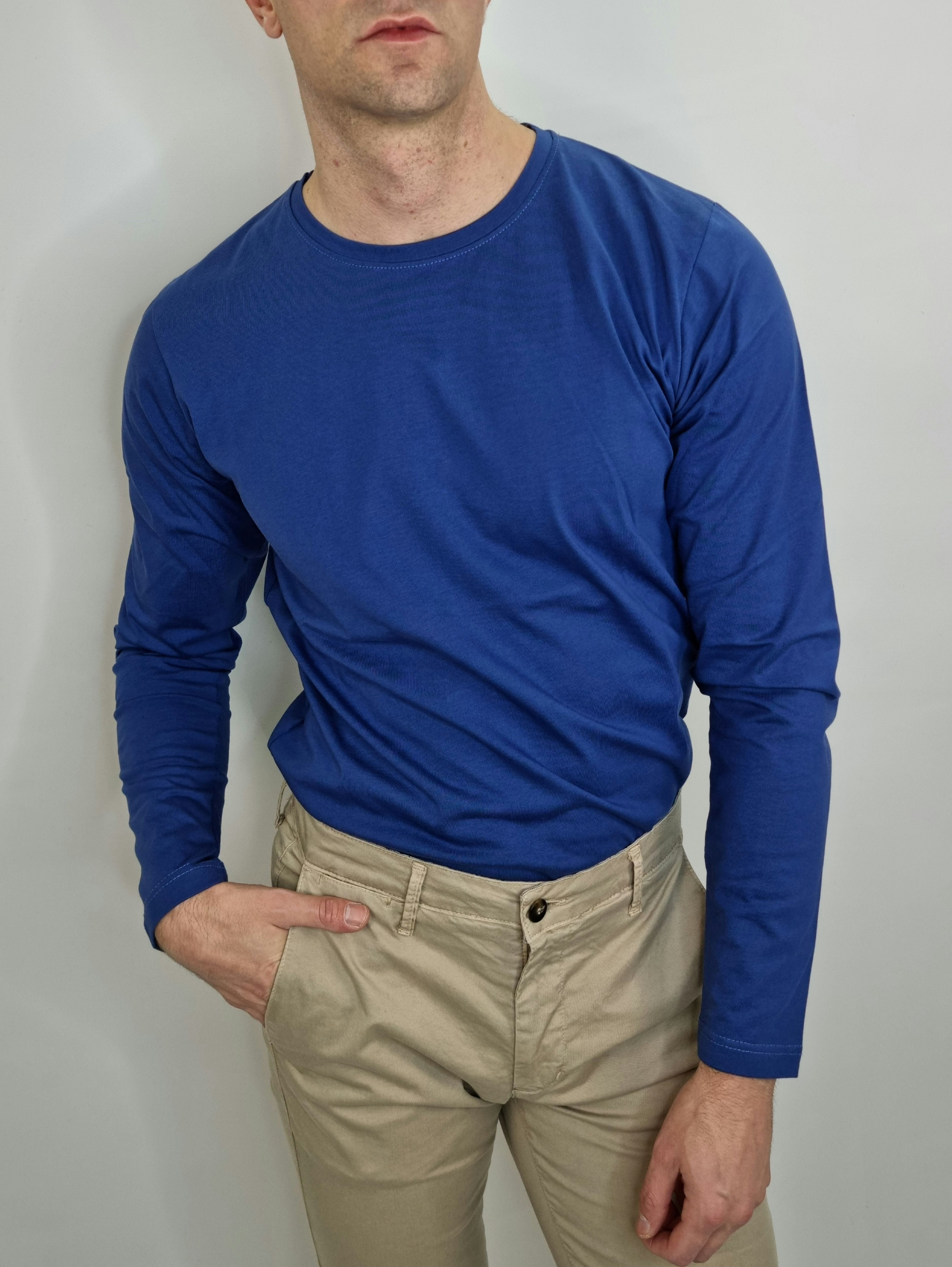 T-shirt UOMO ART. 16BASIC675 BLU