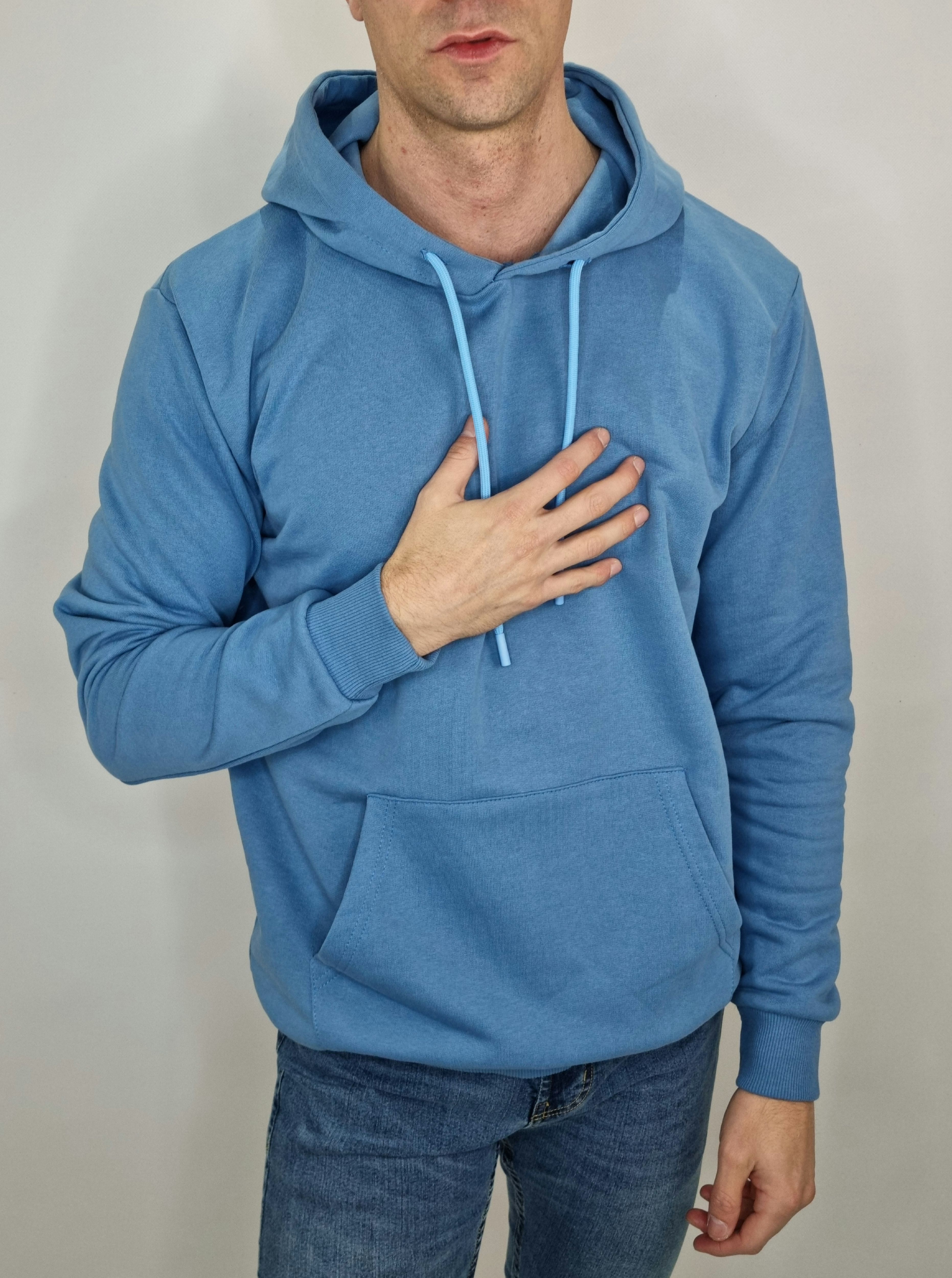 Felpa UOMO art.atene azzurra