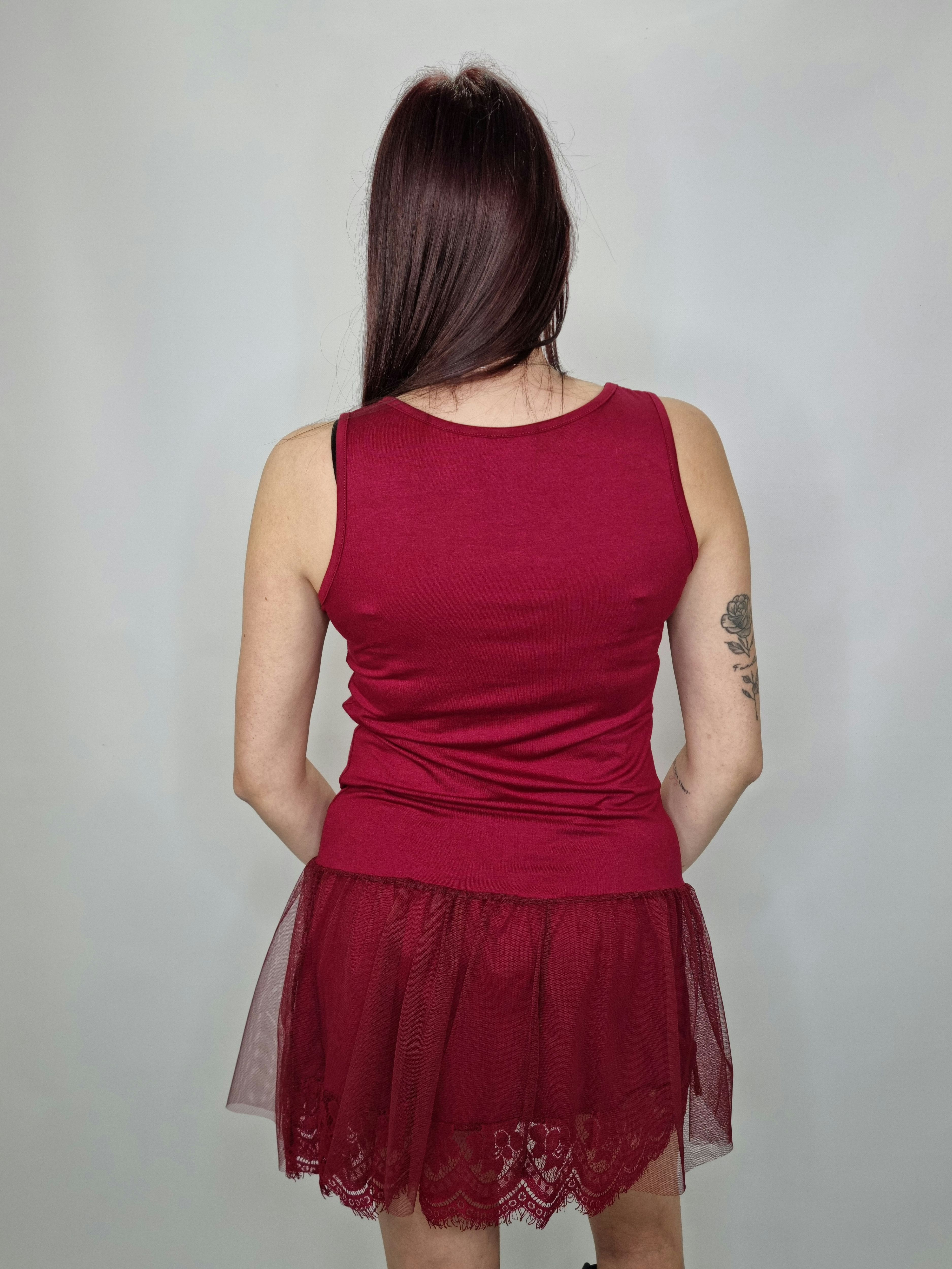 SOTTOVESTE PIZZO BORDEAUX