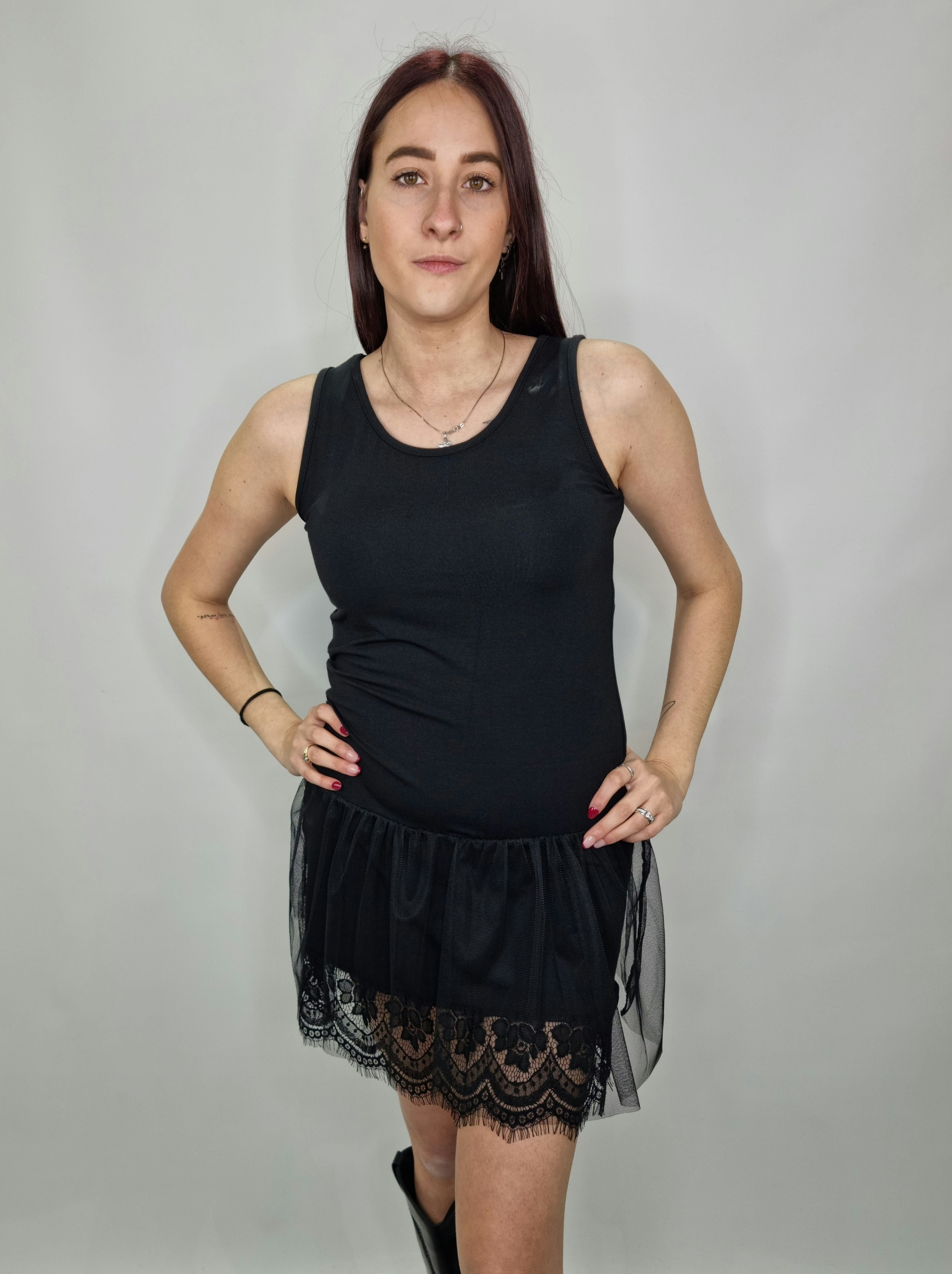 SOTTOVESTE PIZZO NERA