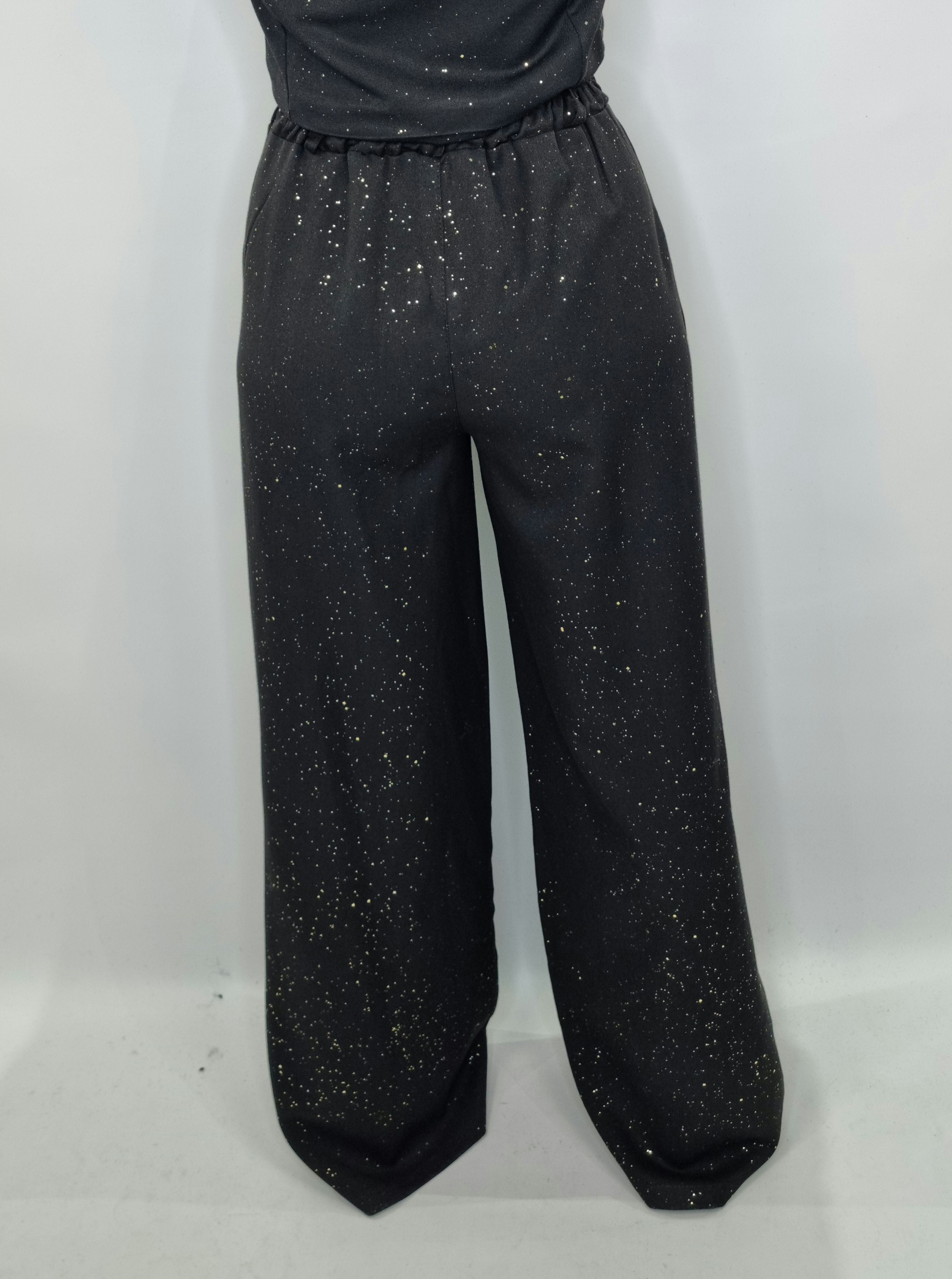 PANTALONE GOLD NERO