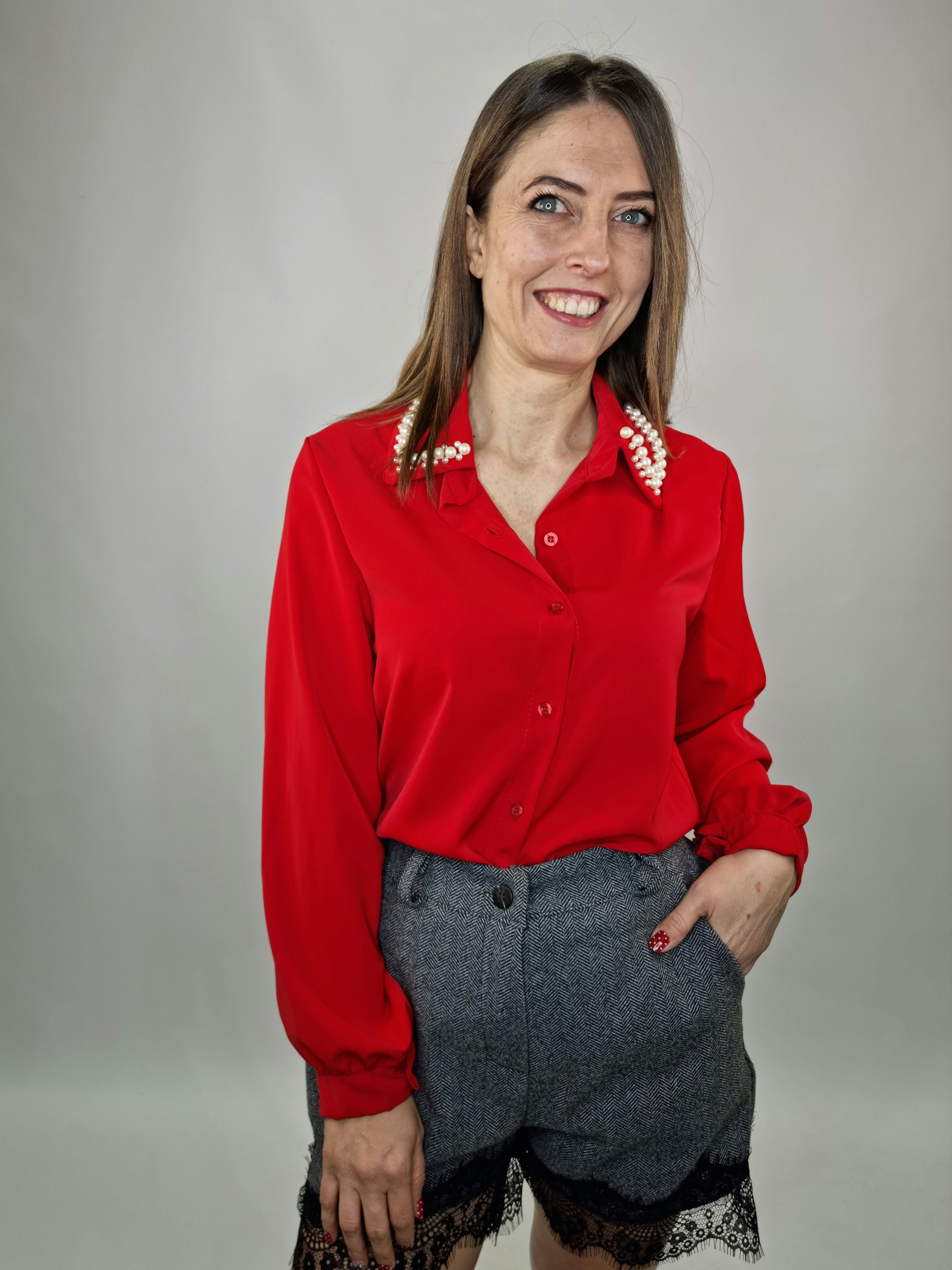CAMICIA PERLE