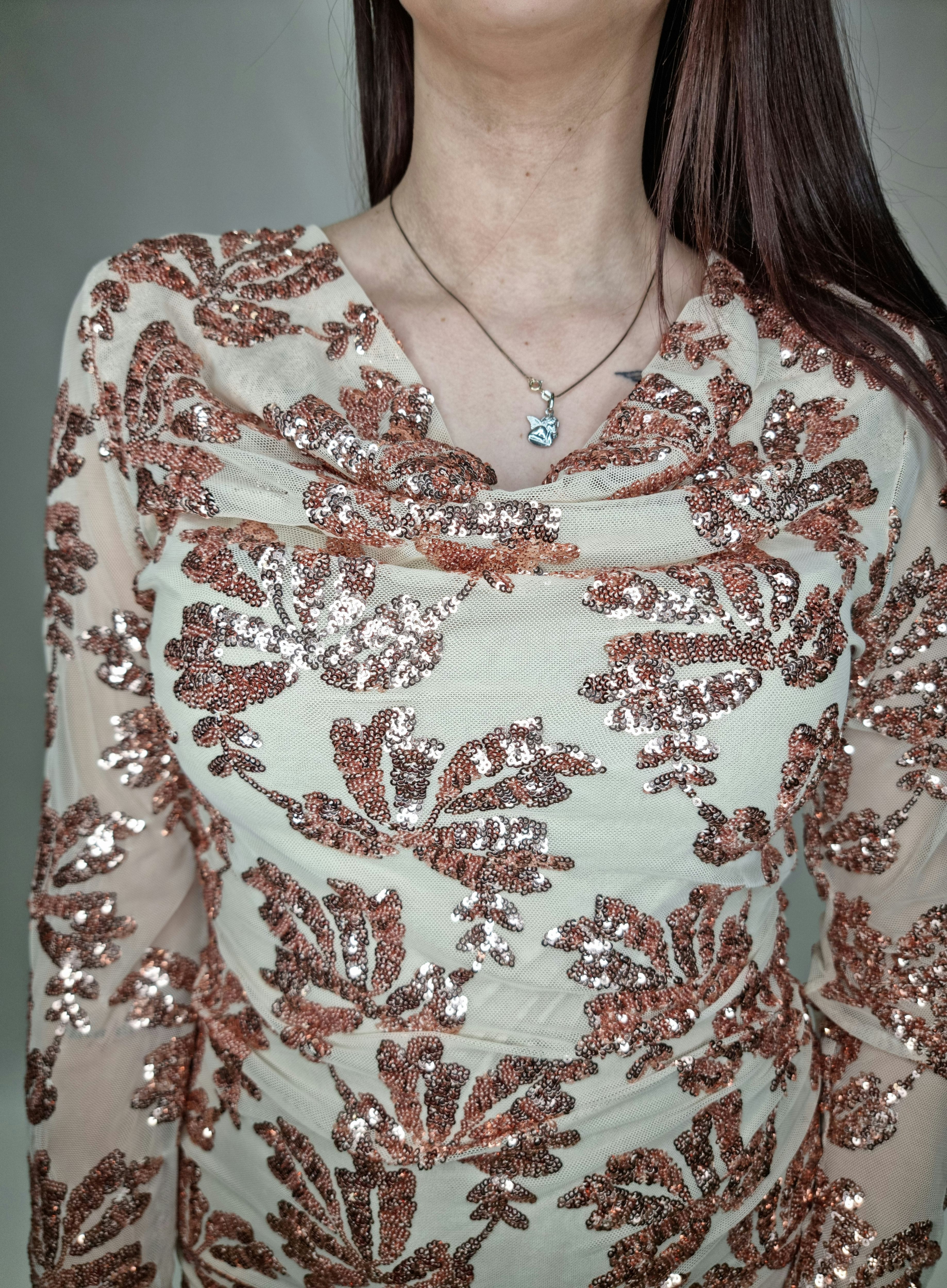 ABITO SHIMMER CHAMPAGNE