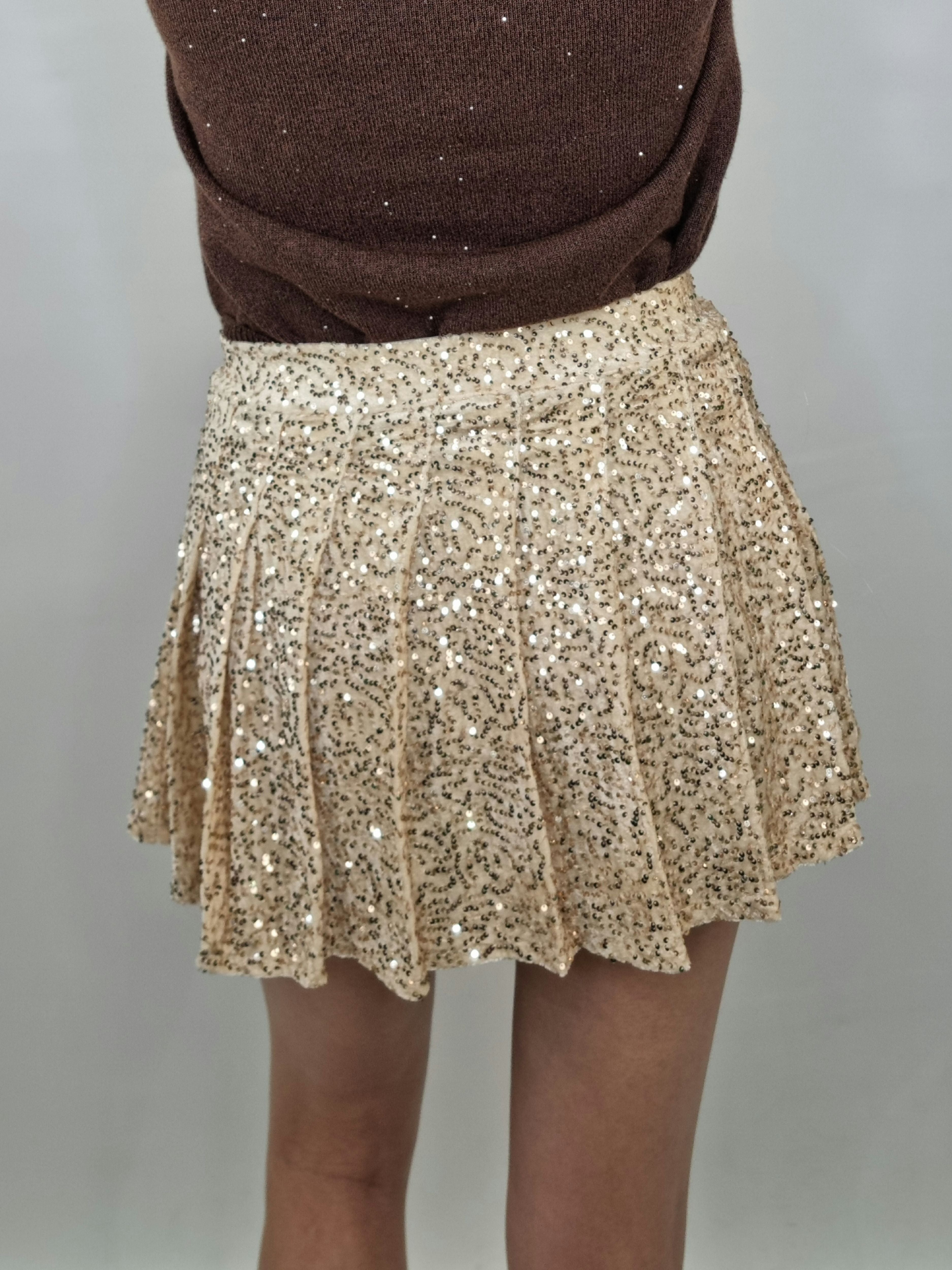 GONNA PLISSE CHAMPAGNE