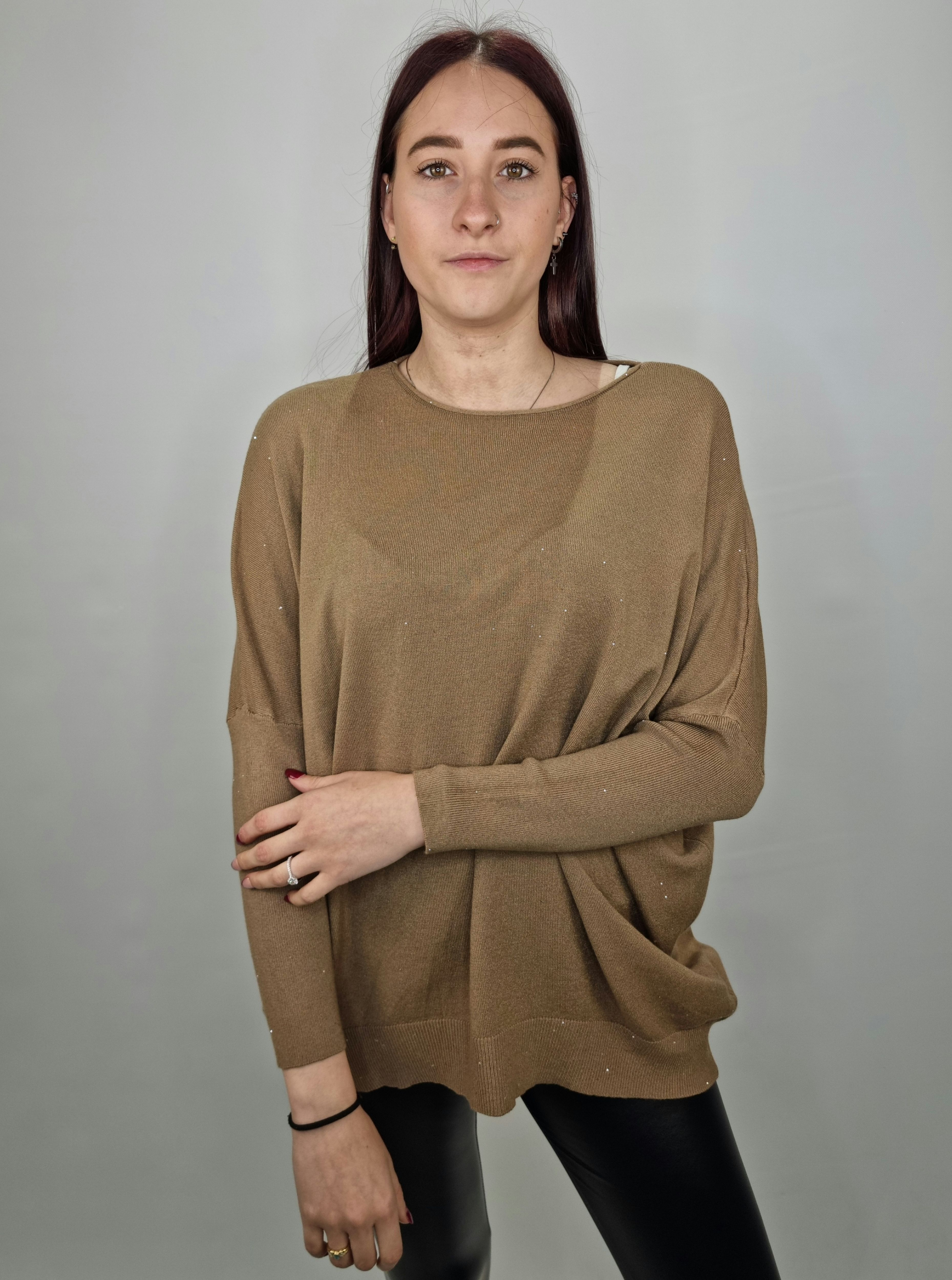 PULL PUNTI LUCE CAMMELLO