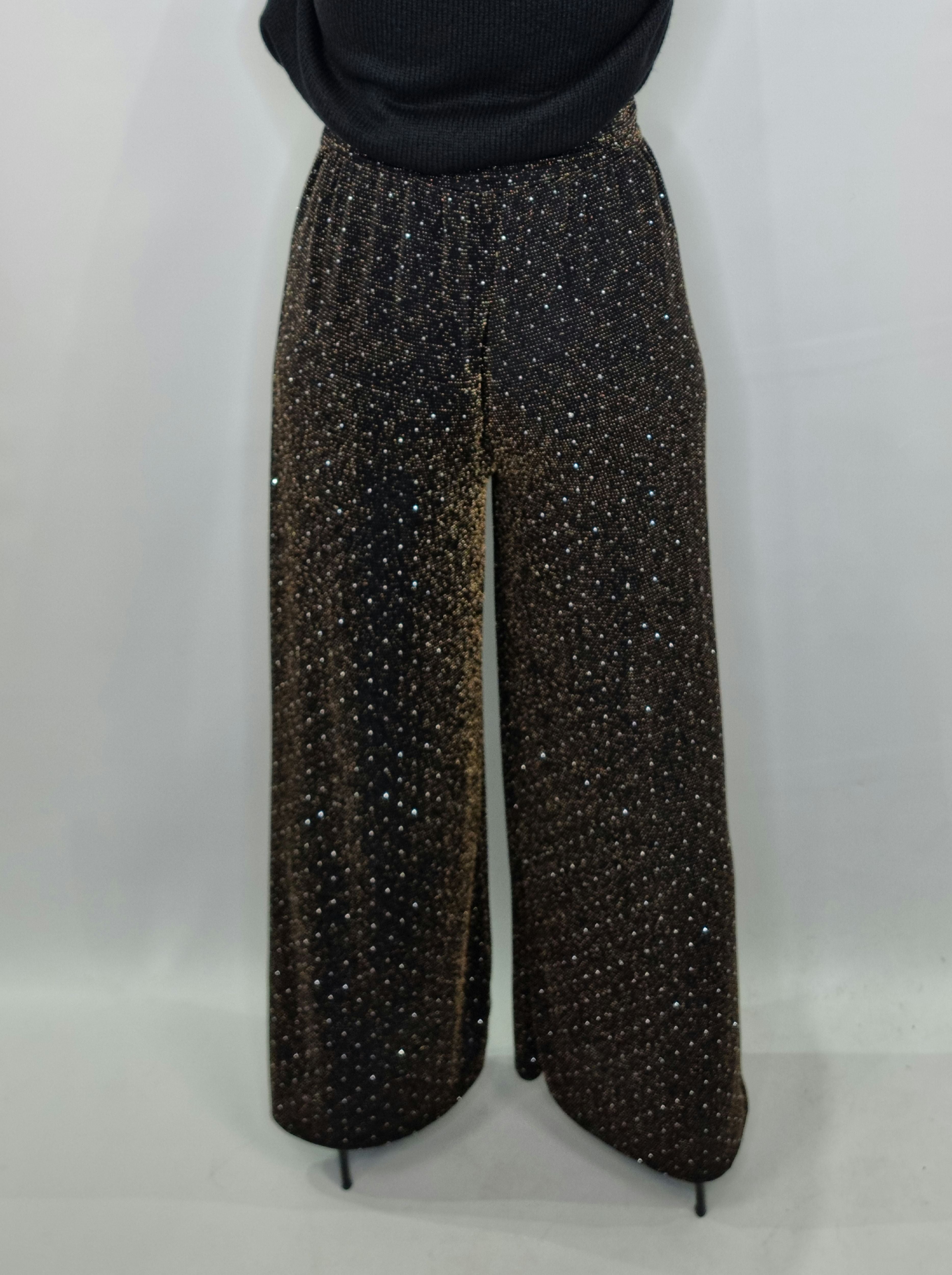 PANTALONE BRILLANTINI MORO