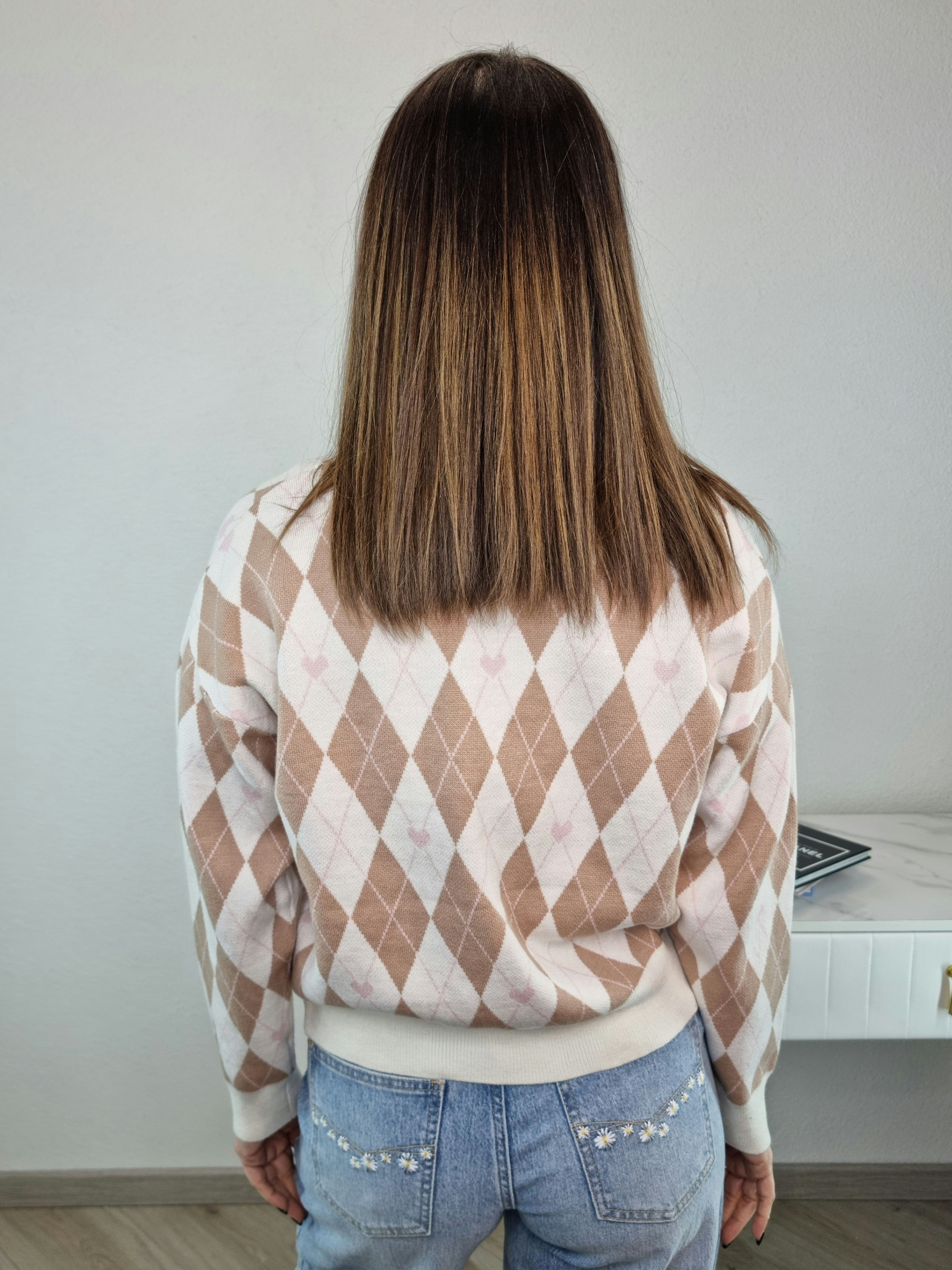 CARDIGAN ROMBI FANGO