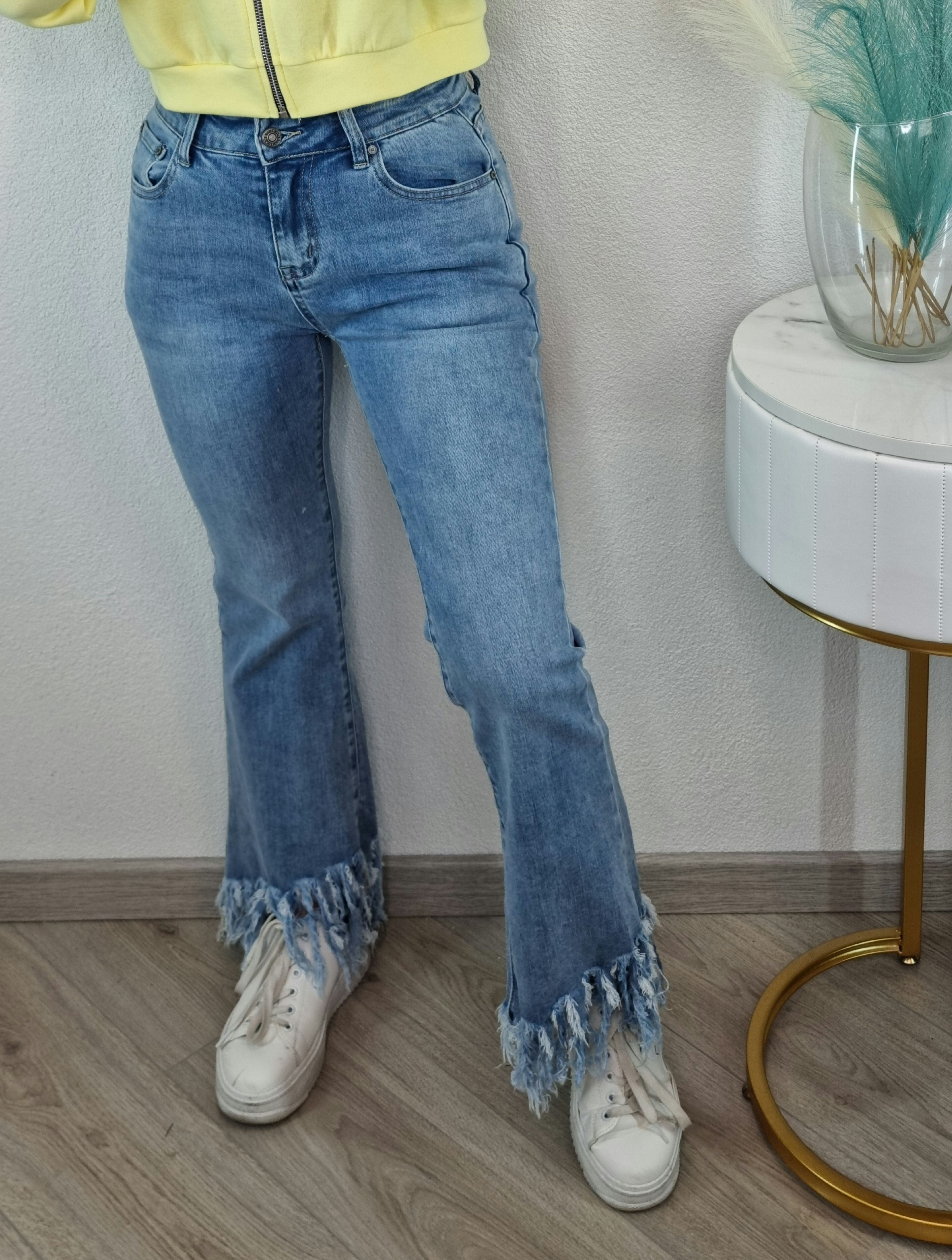 JEANS ZAMPA FRANGE