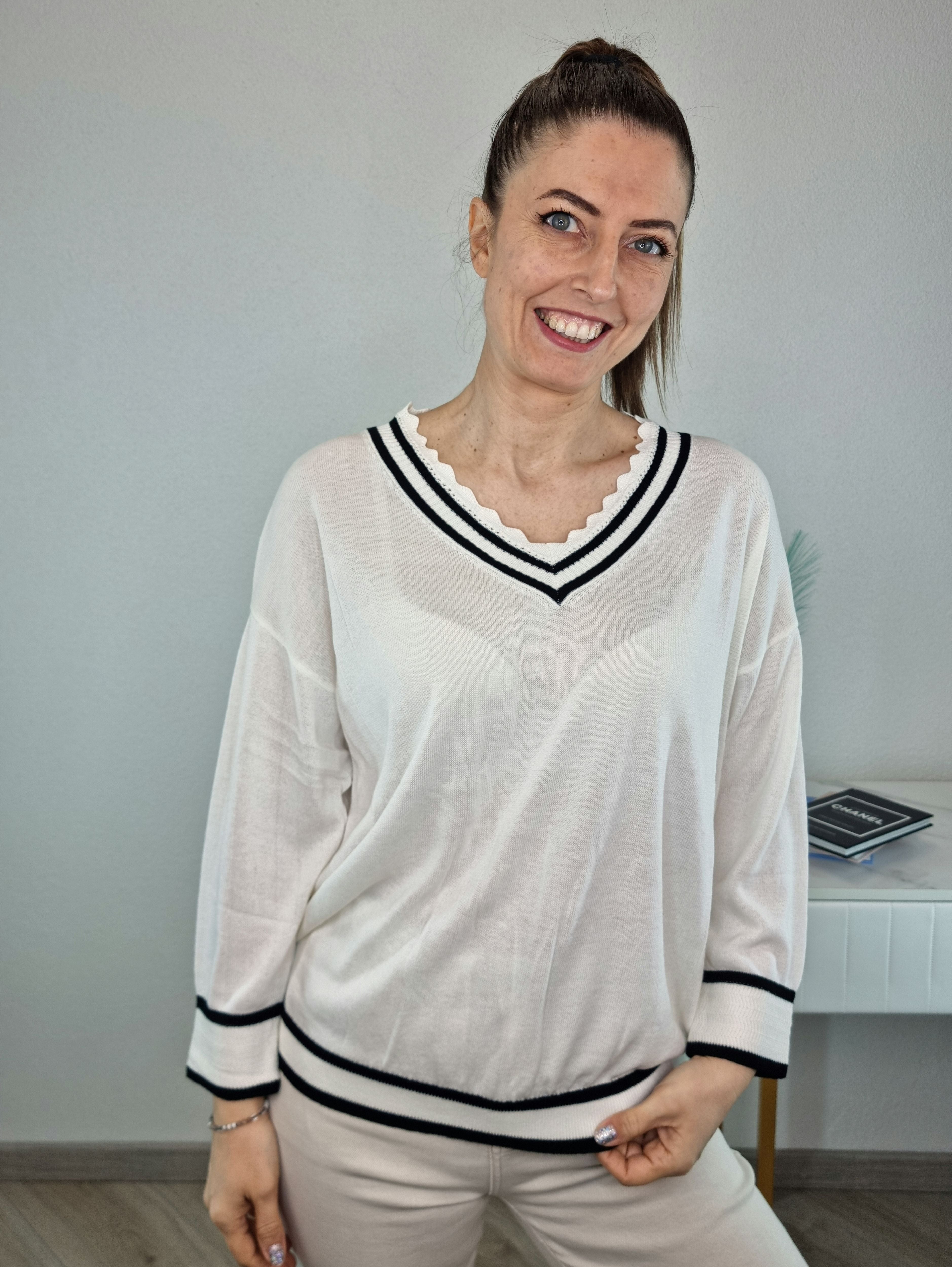 PULL CIVICO COLLEGE BIANCO