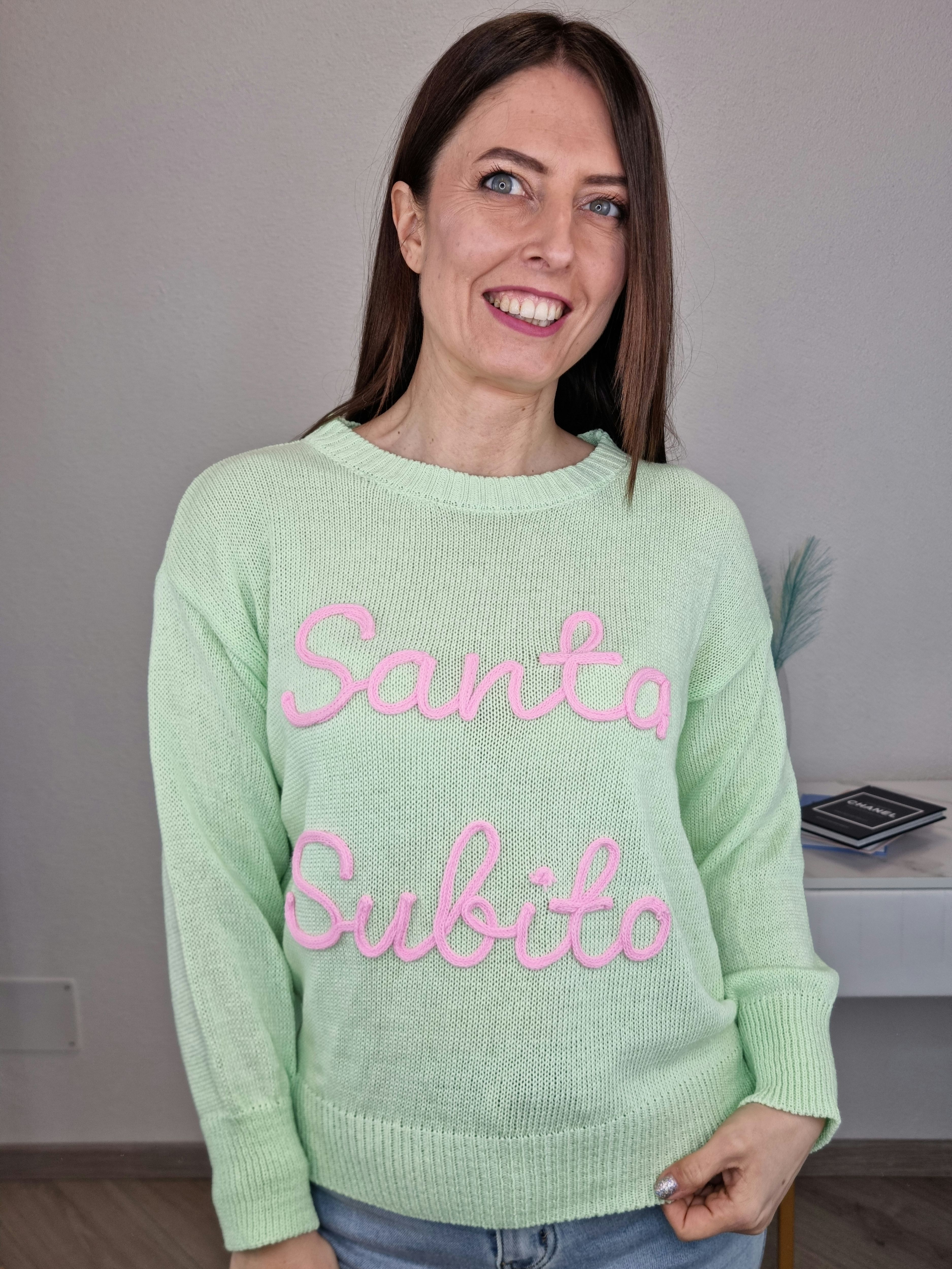 PULL SANTA SUBITO VERDE