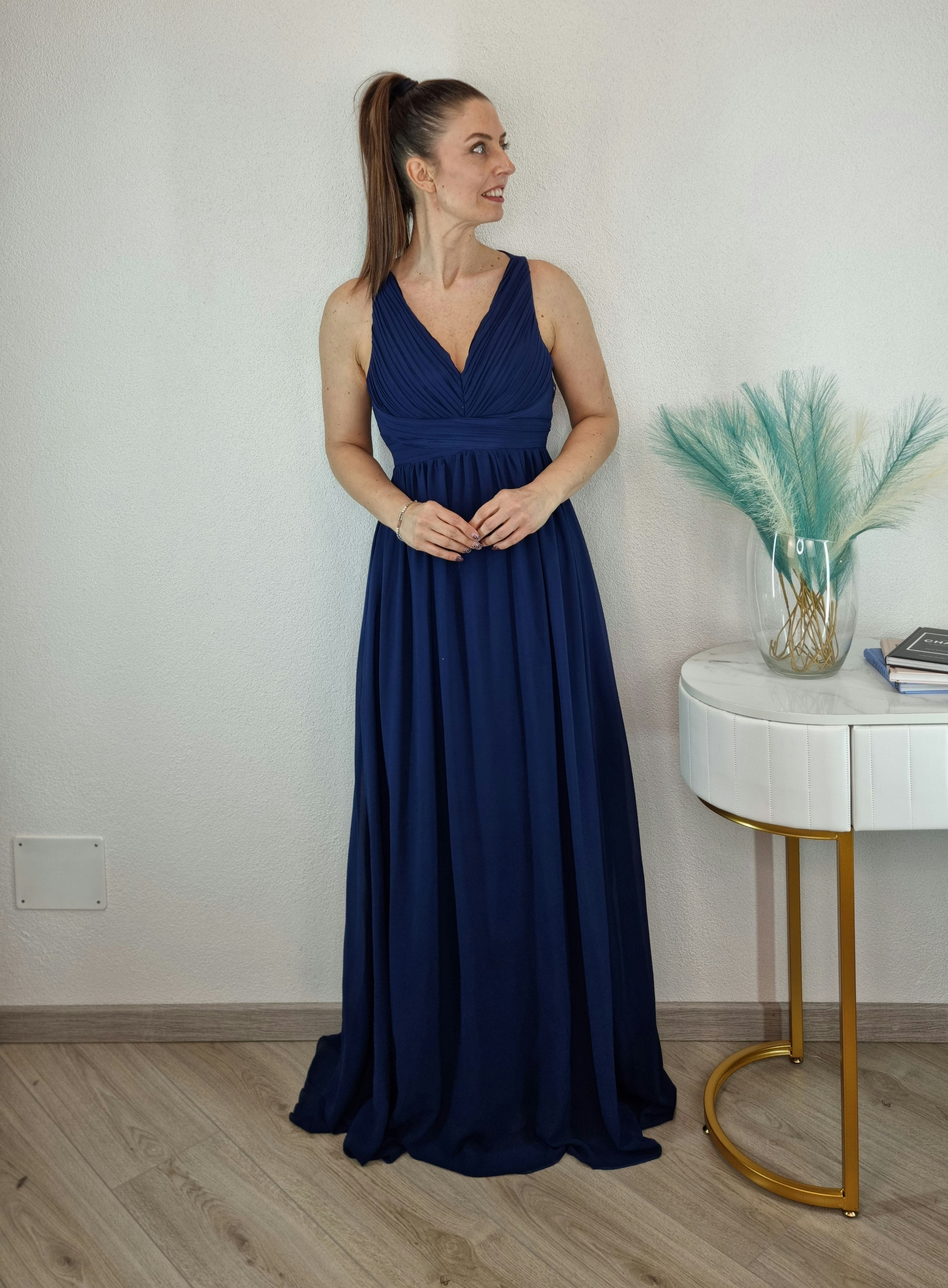 ABITO SHARON PIZZO BLU