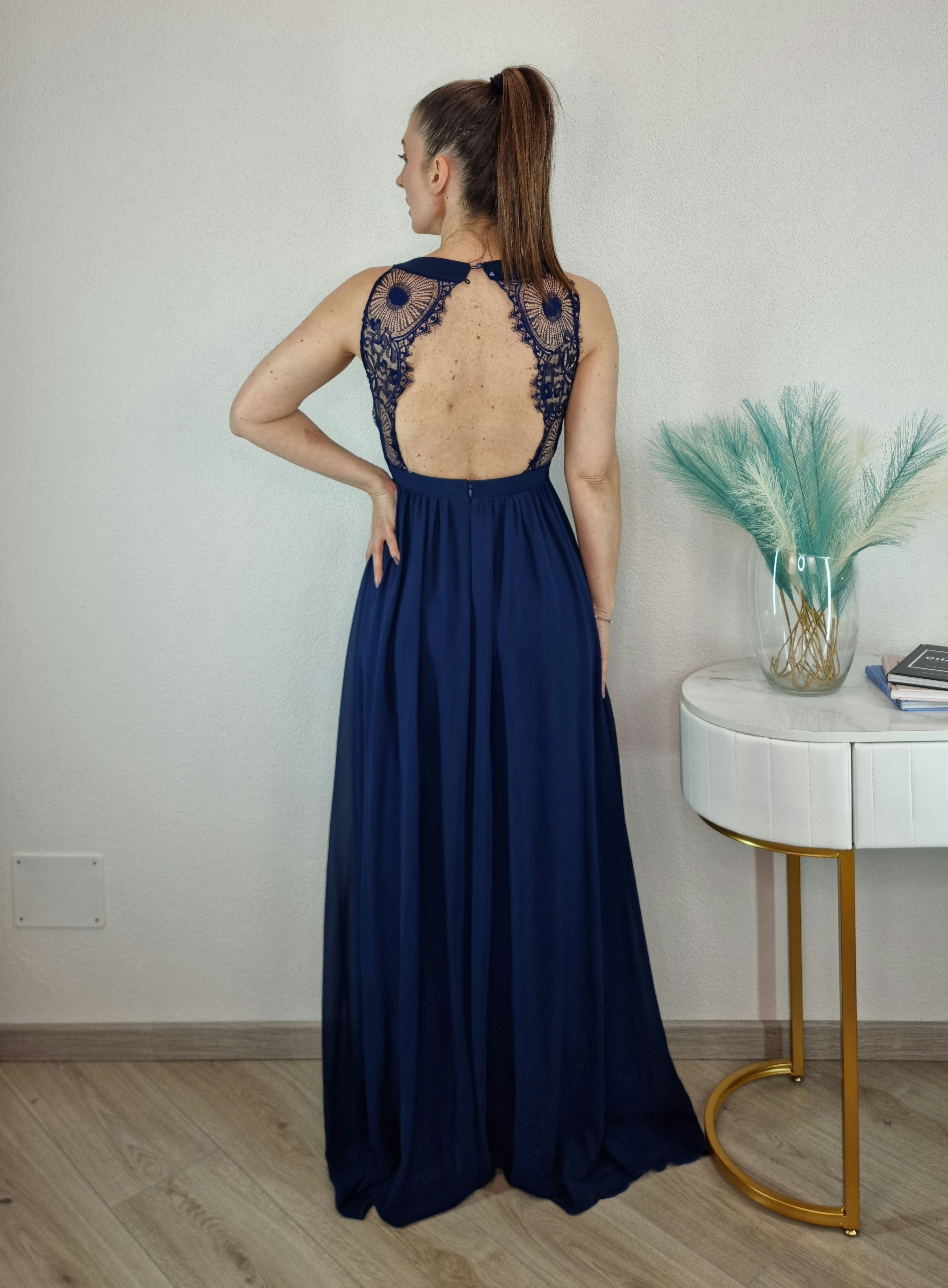 ABITO SHARON PIZZO BLU