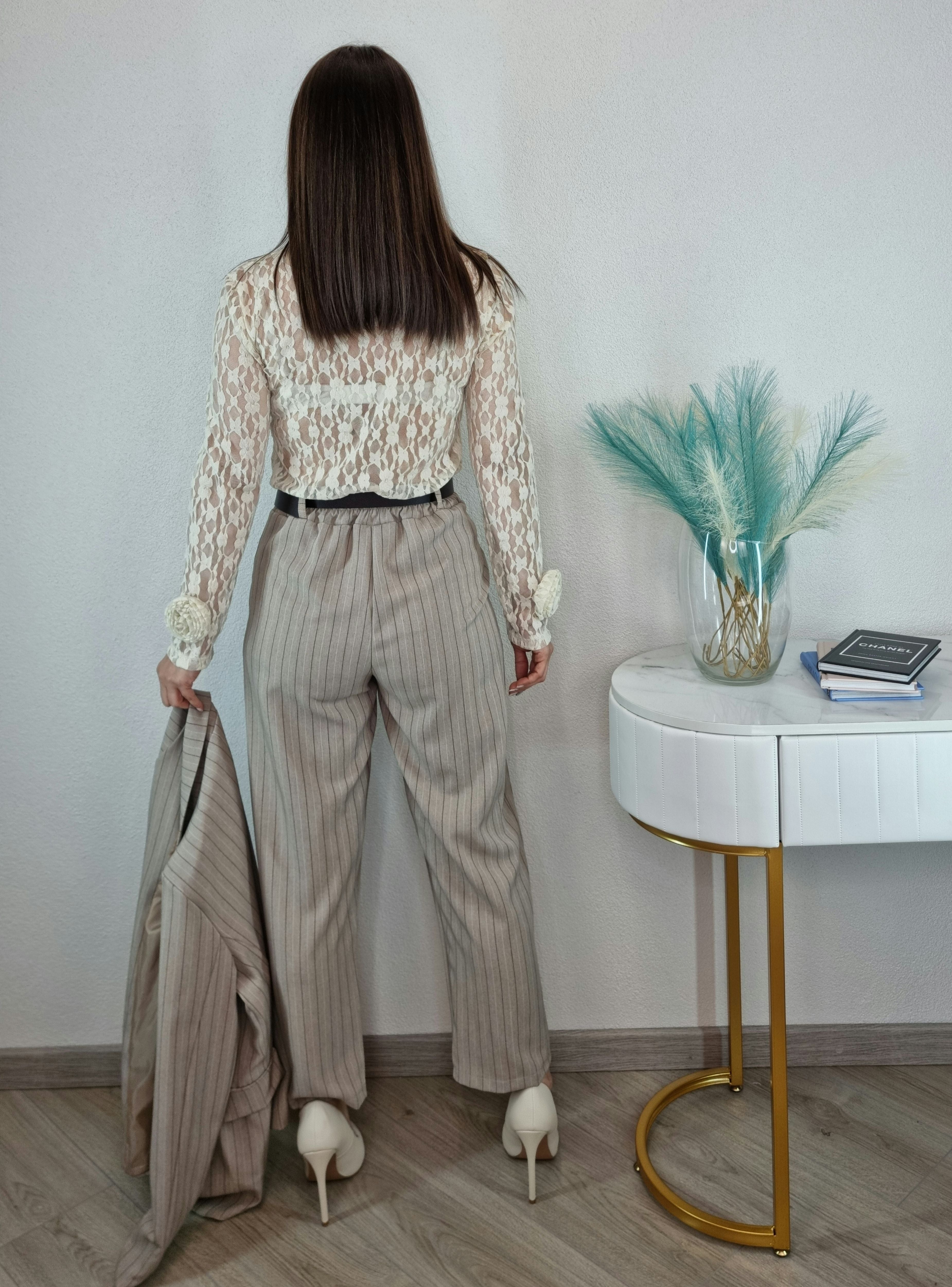 COMPLETO GESSATO BEIGE