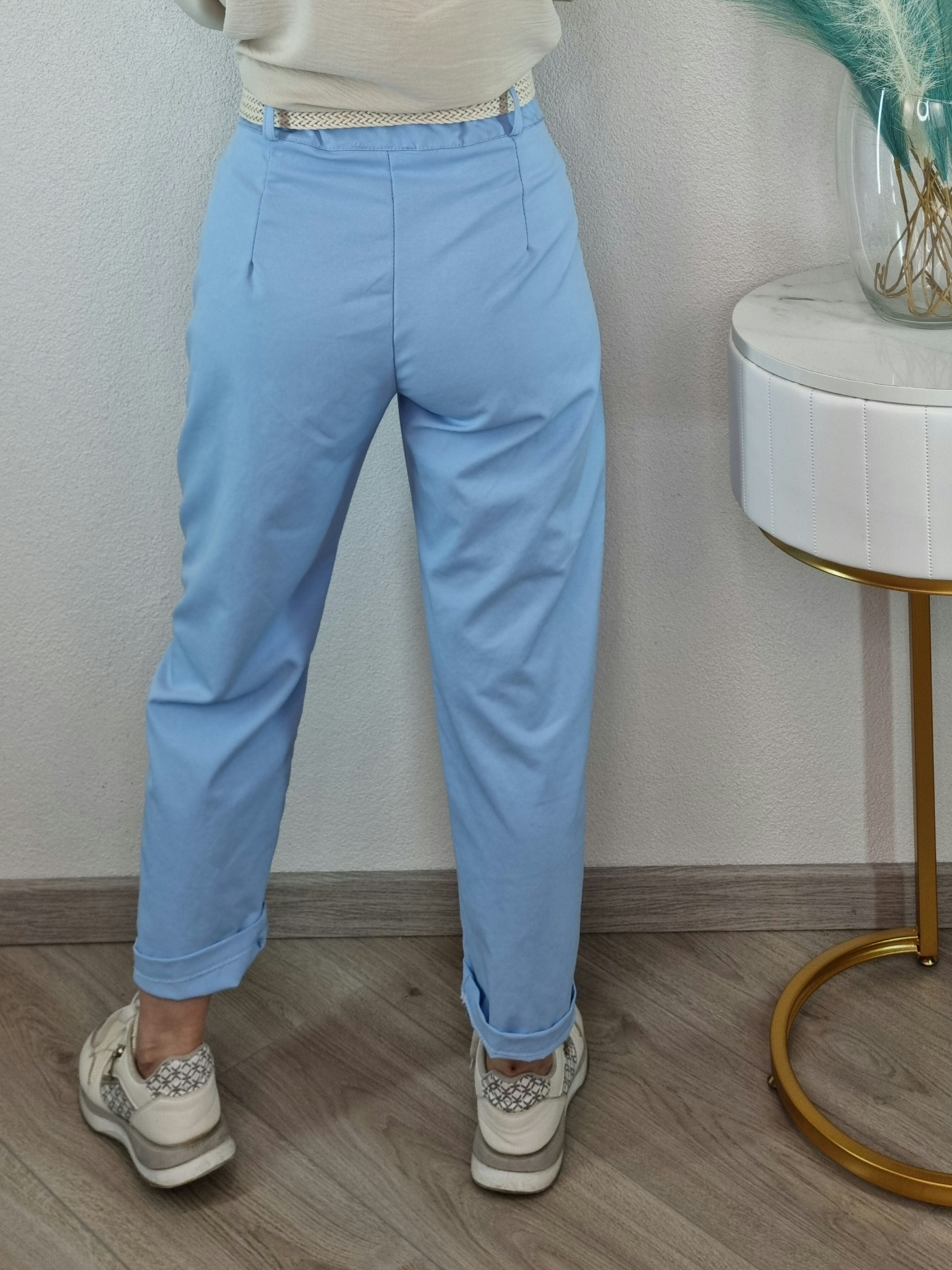 PANTALONE OVETTO AZZURRO