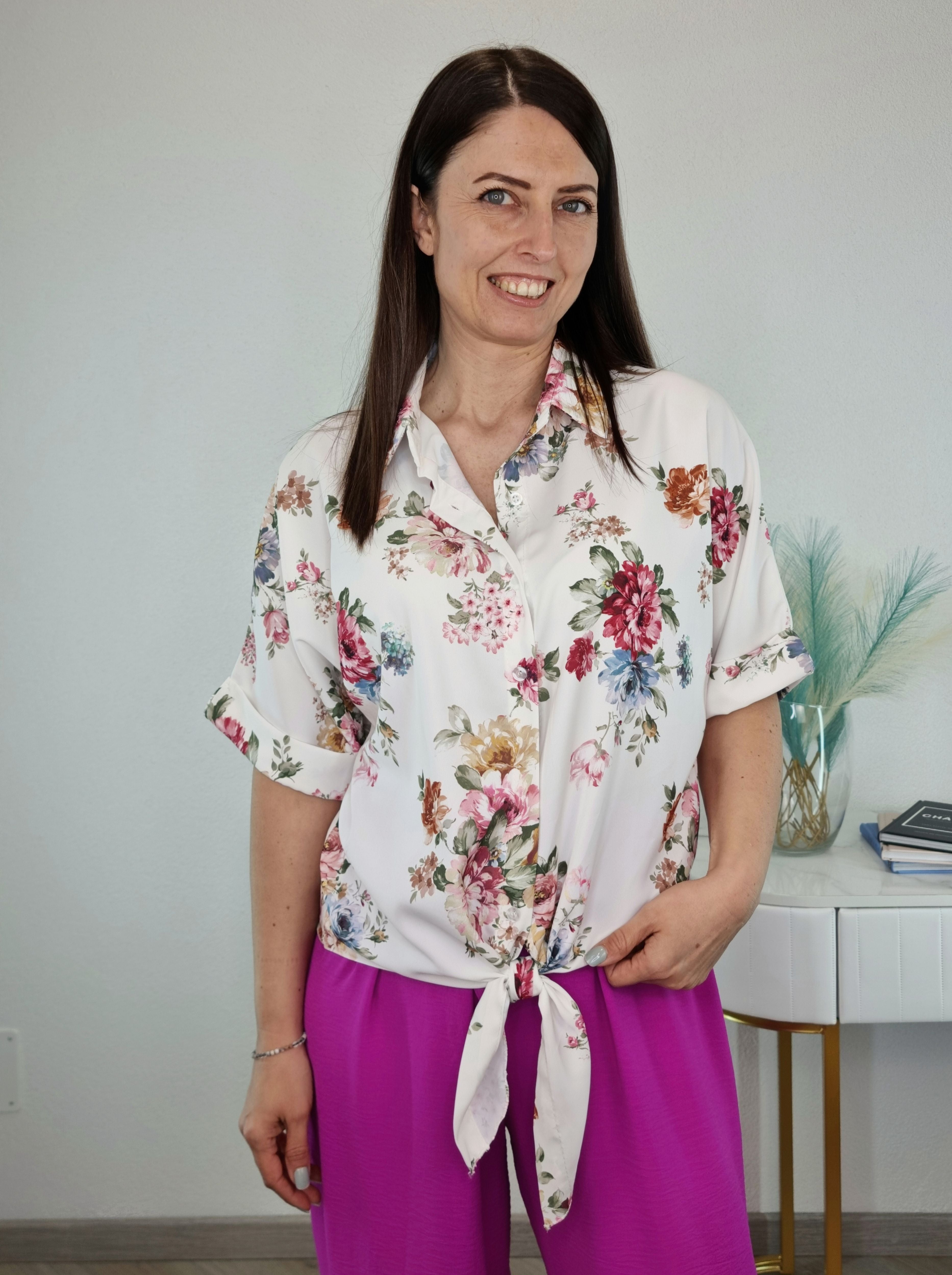 CAMICIA NODO FIORI