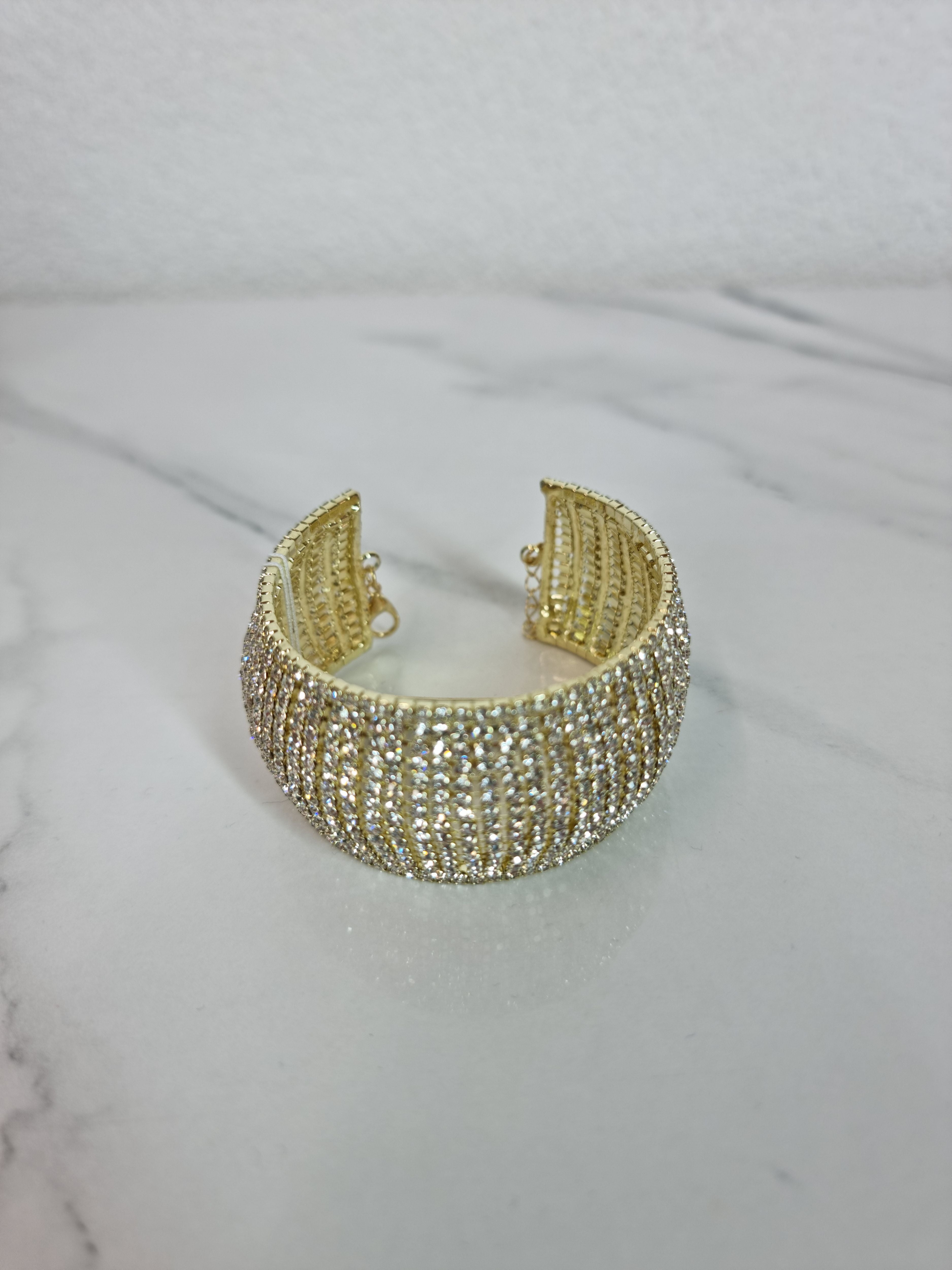 BRACCIALE STRASS ORO