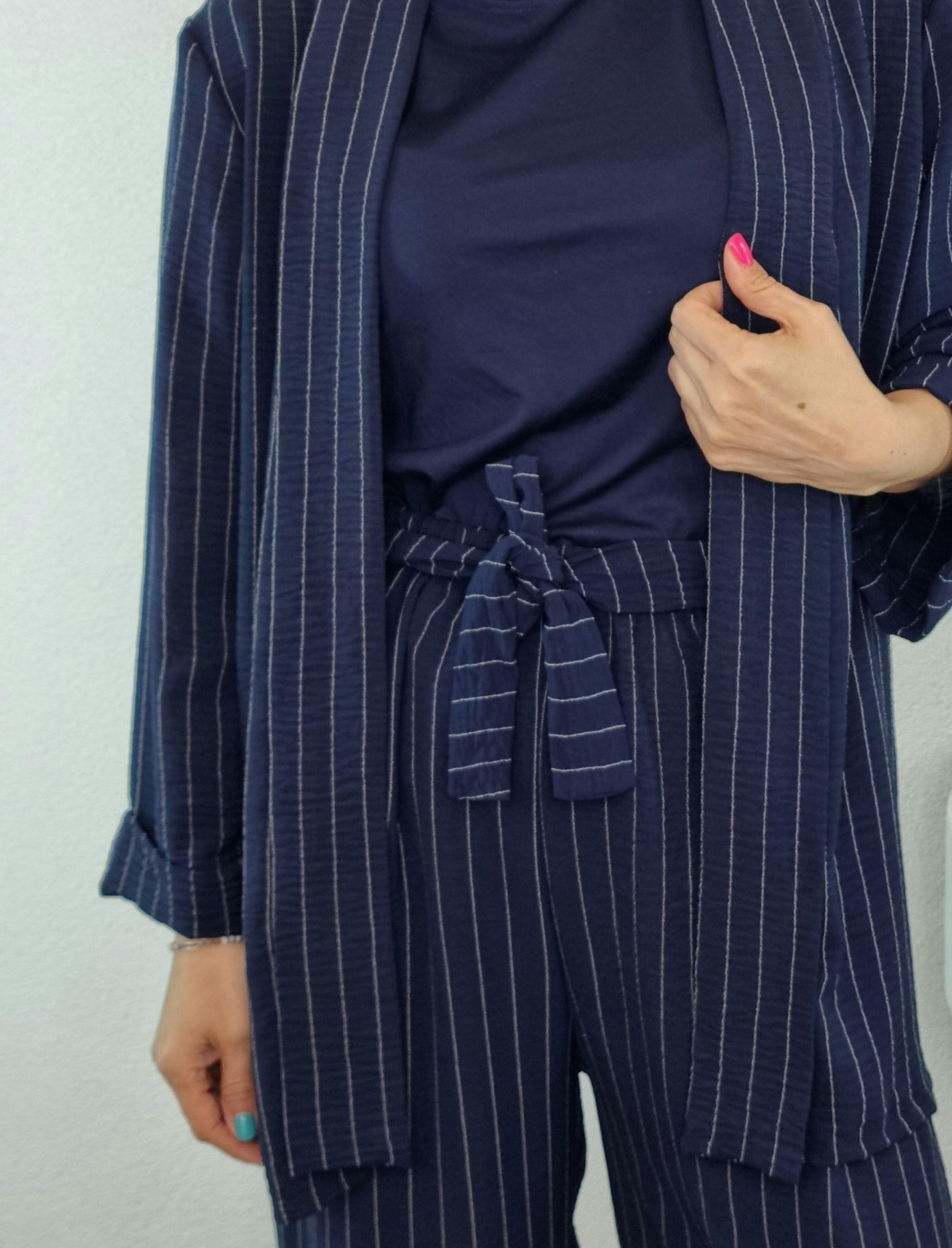 COMPLETO GESSATO BLU