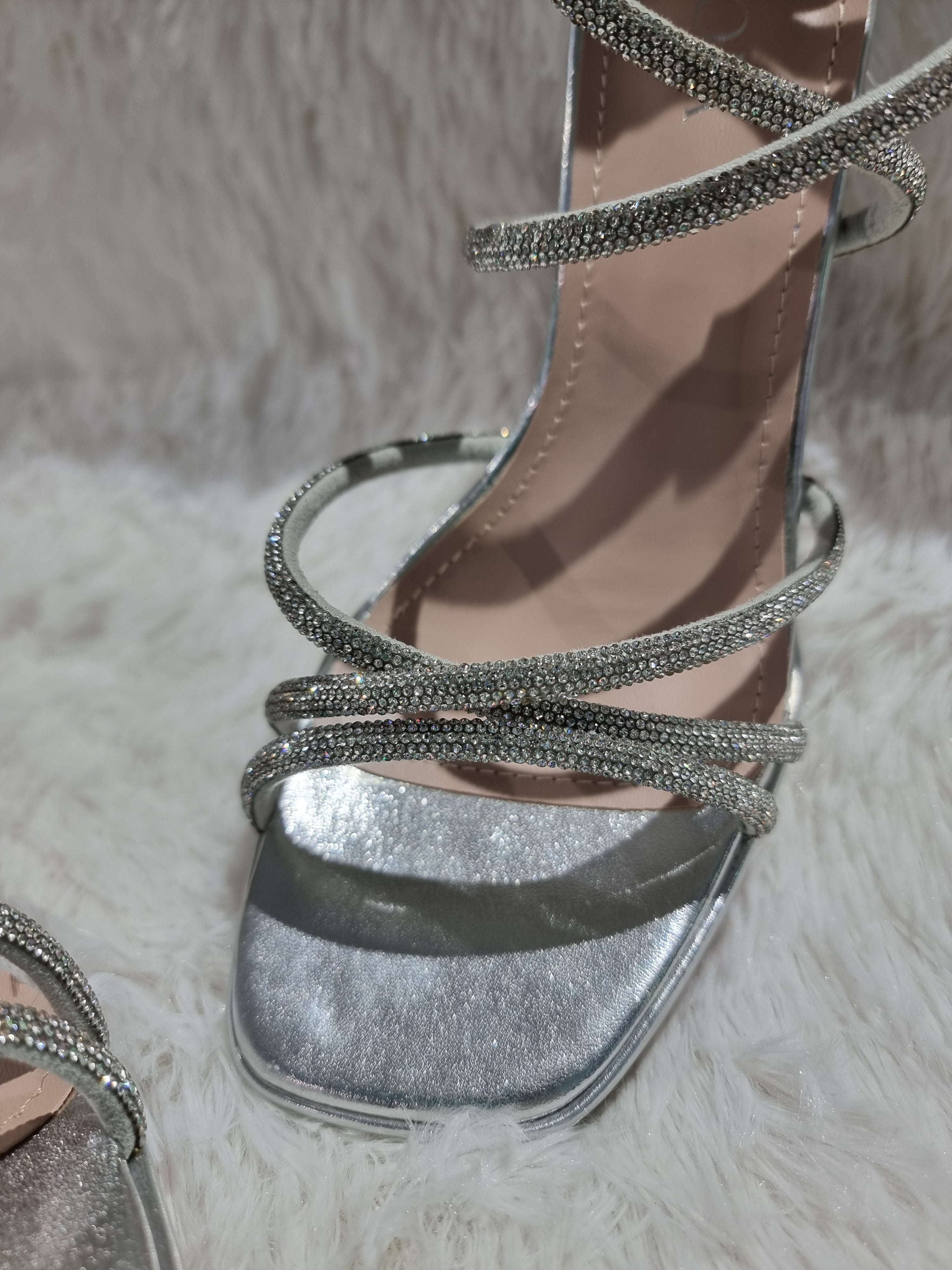 SANDALO STRASS SILVER
