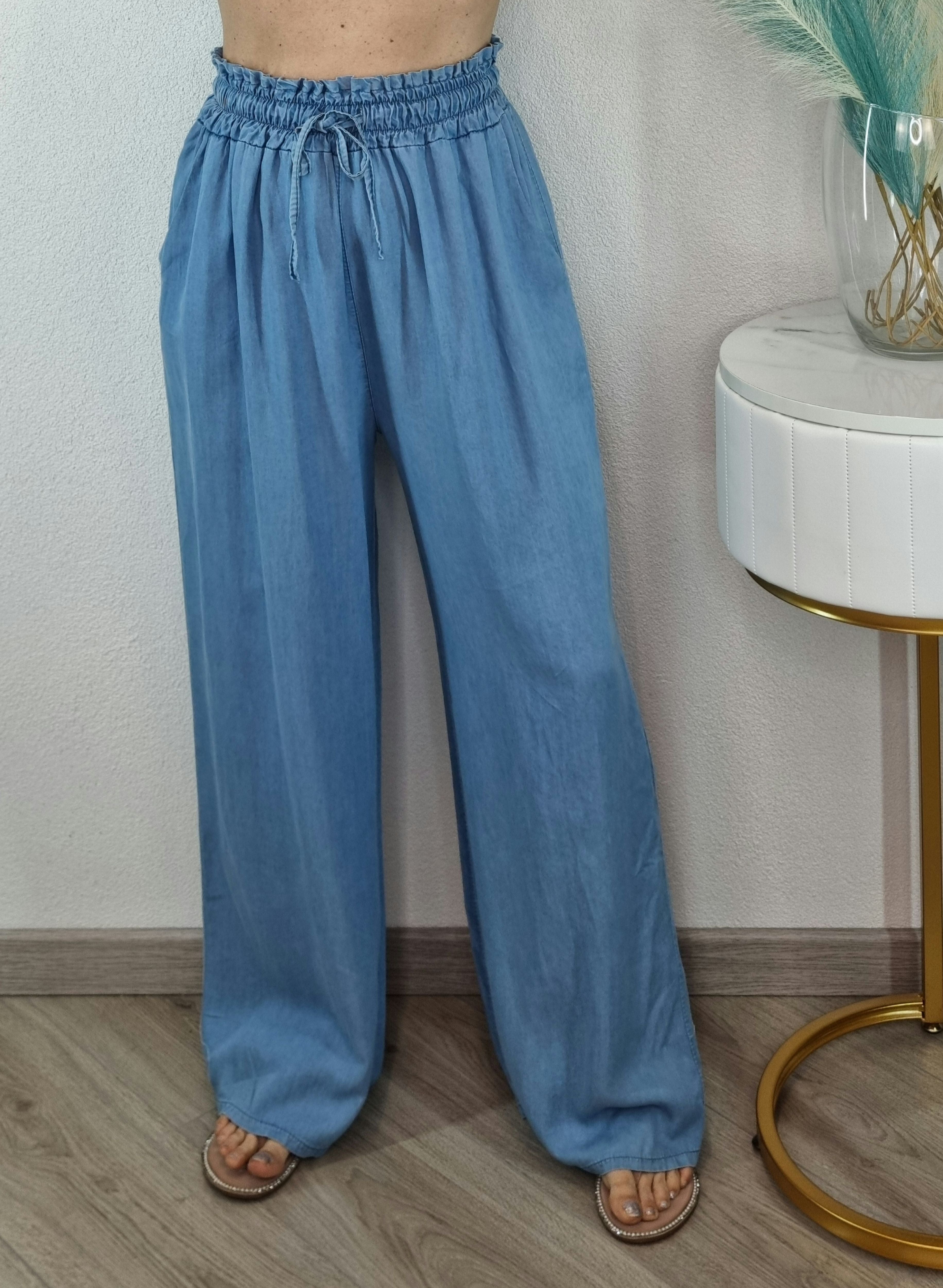 PANTALONE COMPHY AZZURRO