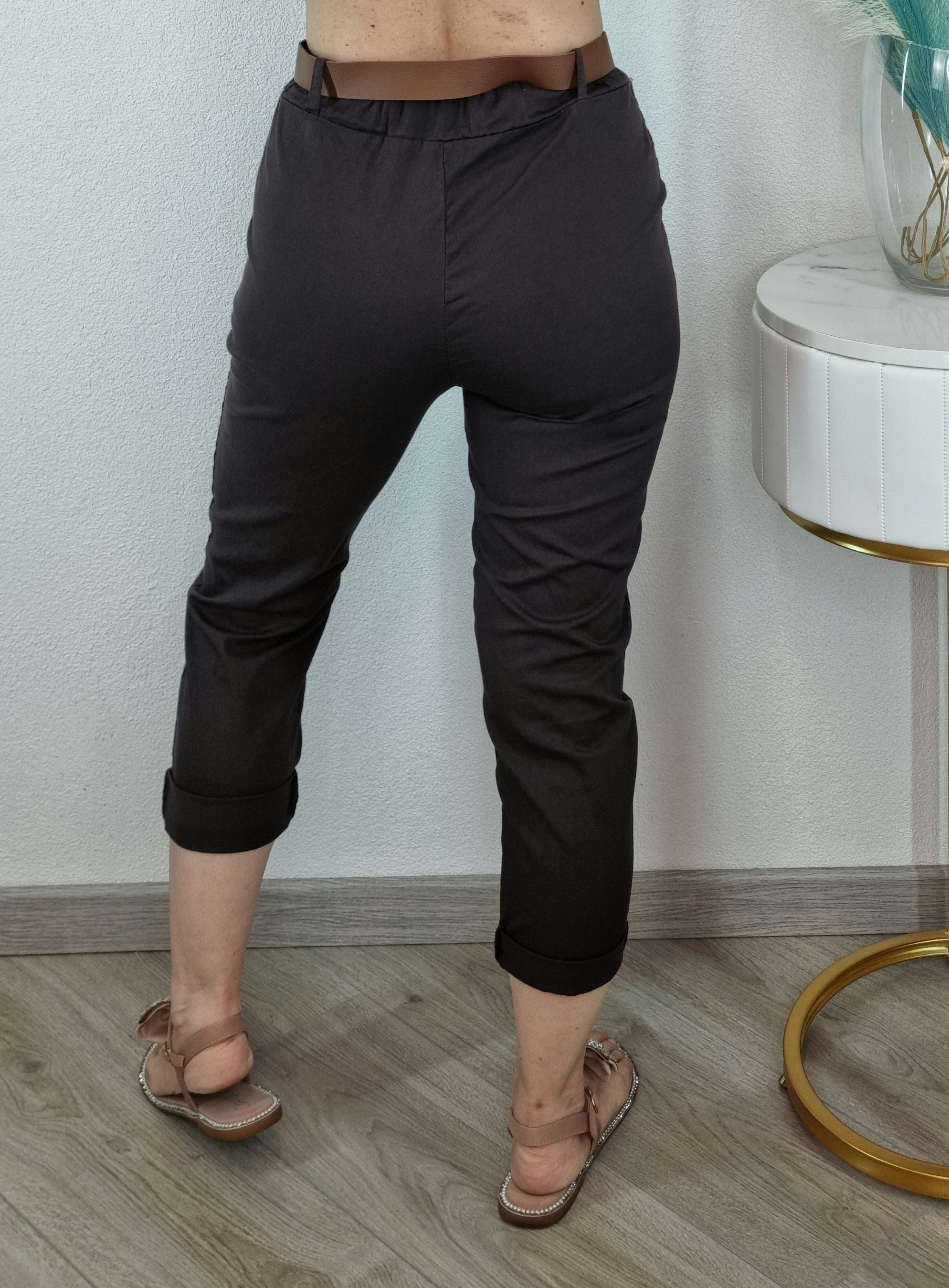 PANTALONE COTONE MORO