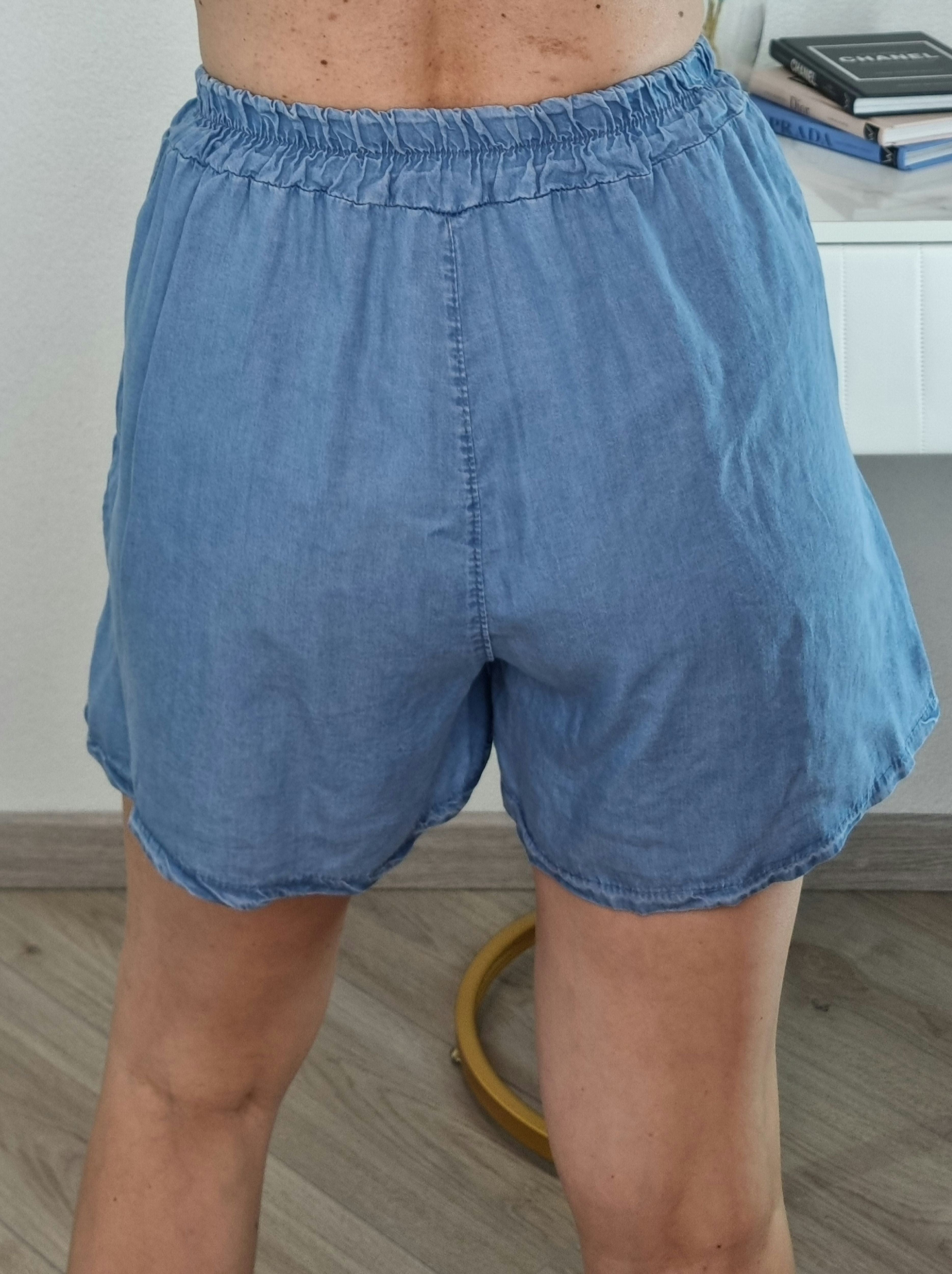 SHORT EASY AZZURRO