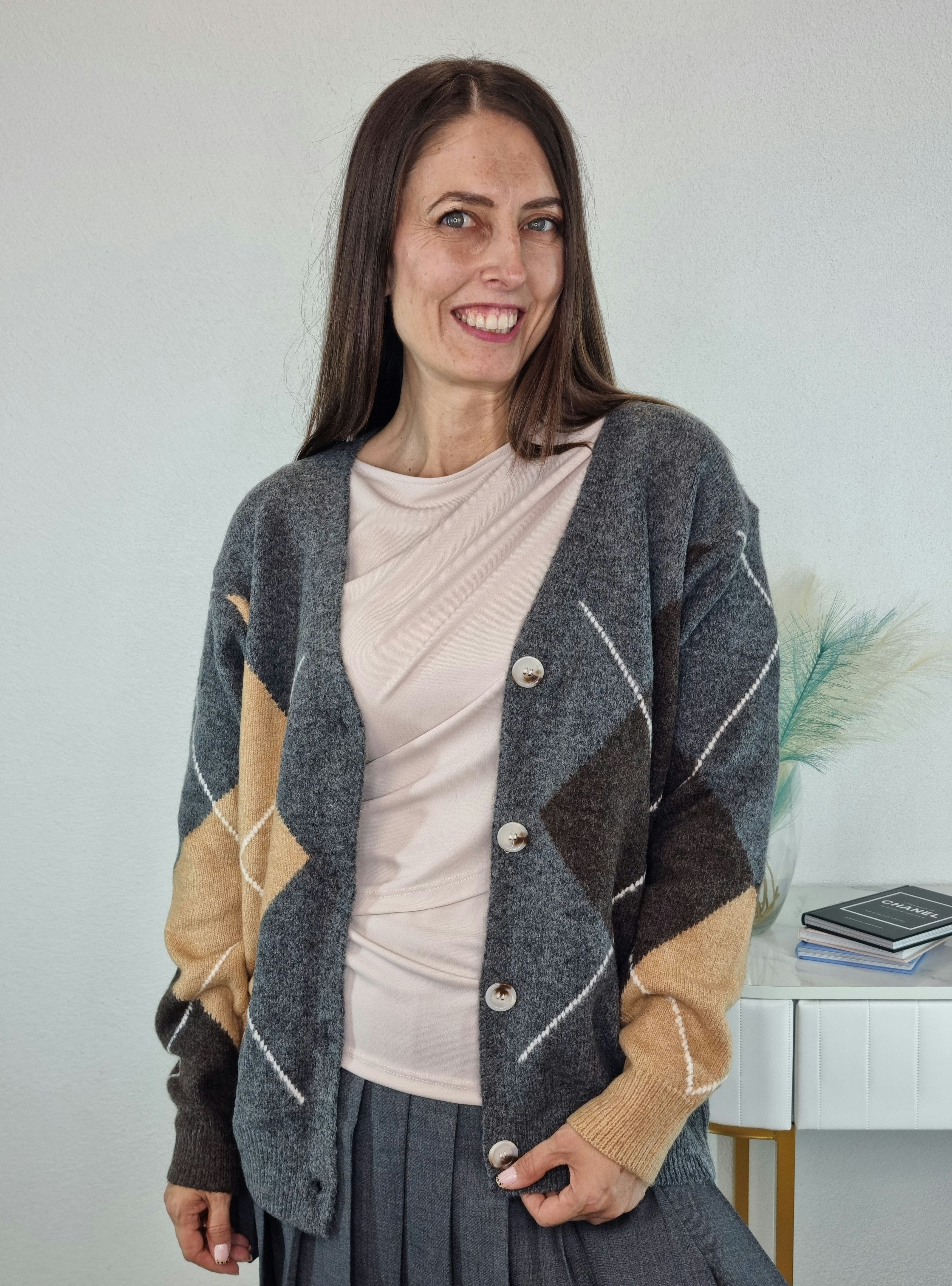 CARDIGAN CIVICO ROMBI