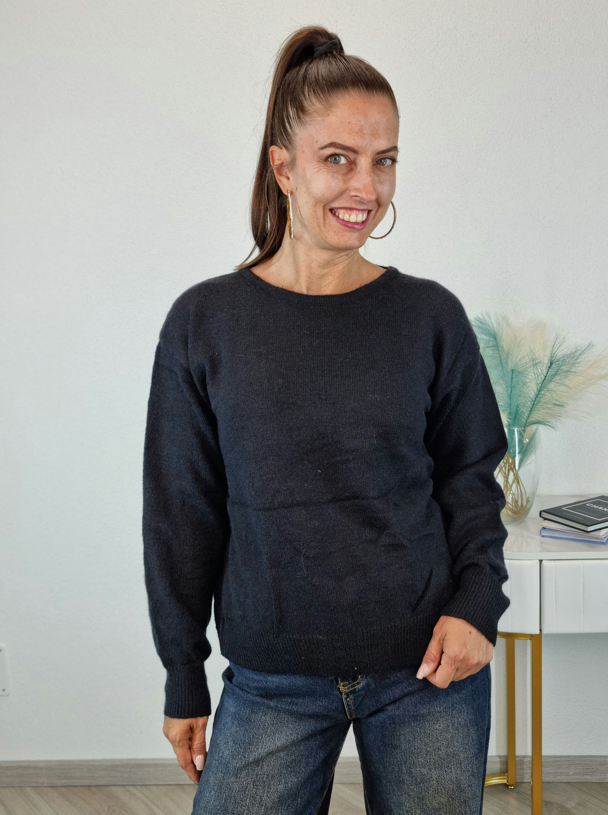 PULL FIOCCO PIZZO NERO