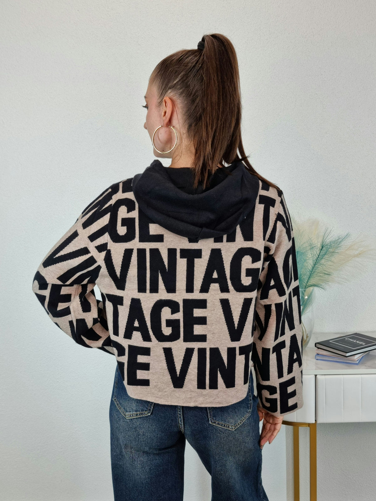 PULL VINTAGE STRASS