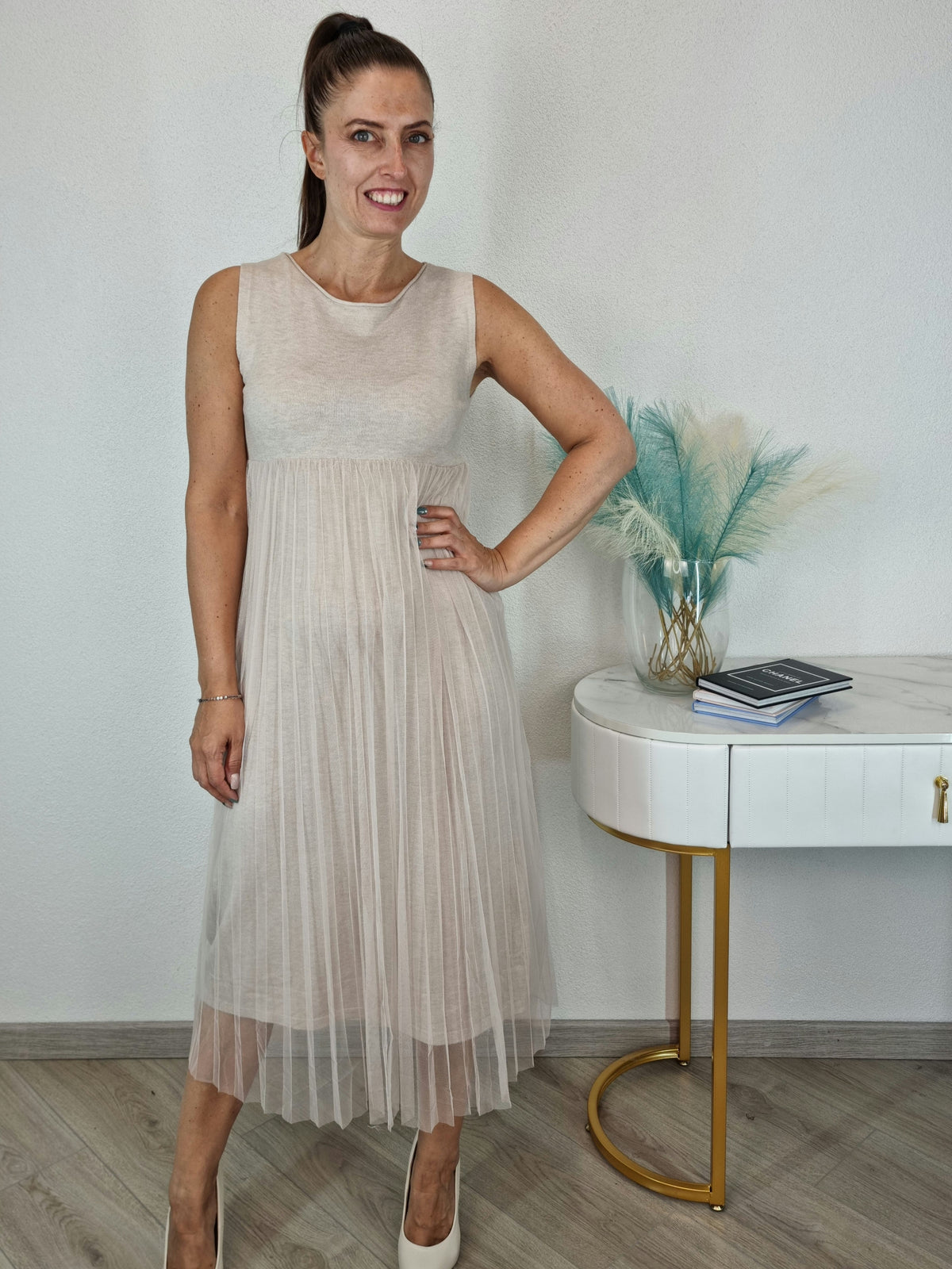 ABITO TWIN SET BEIGE